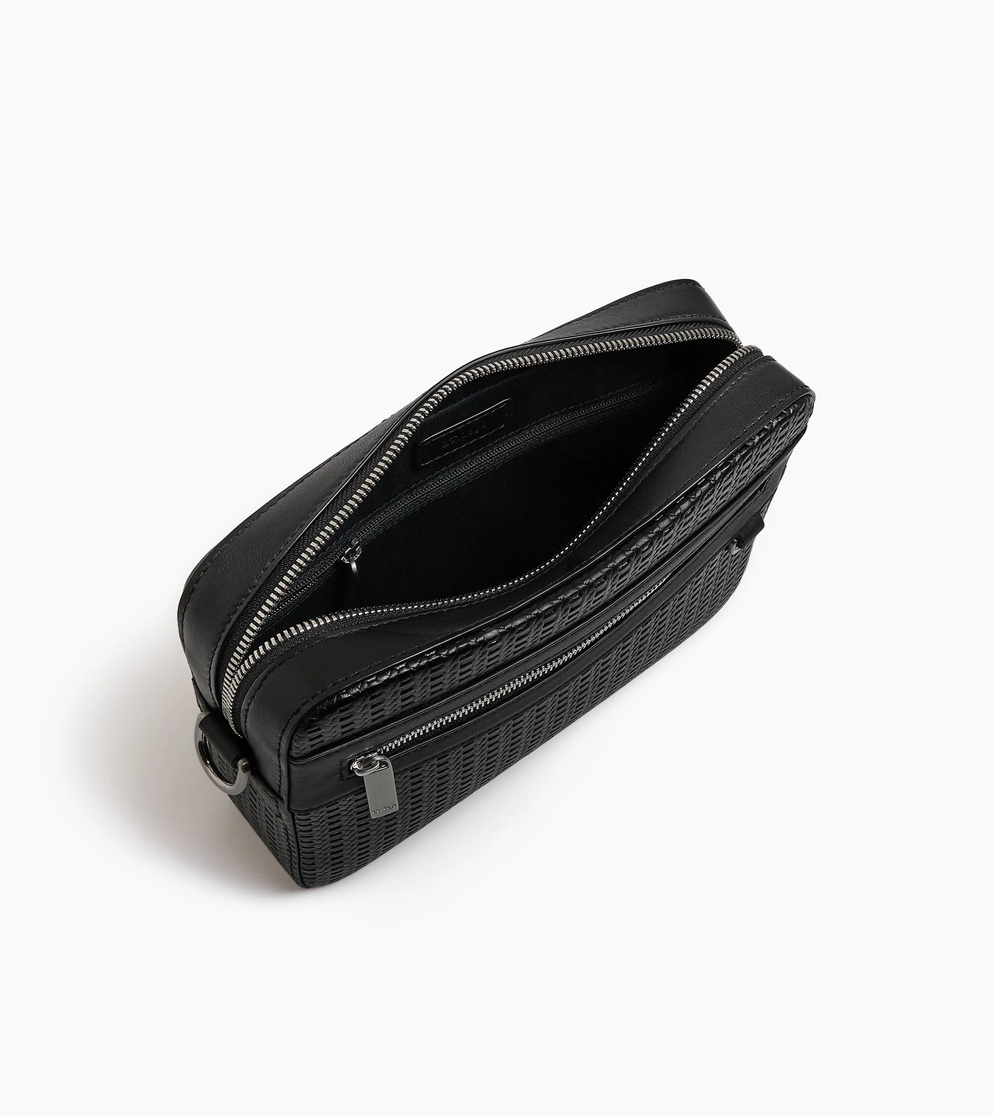 Emile small satchel in embossed and smooth leather - Image 3