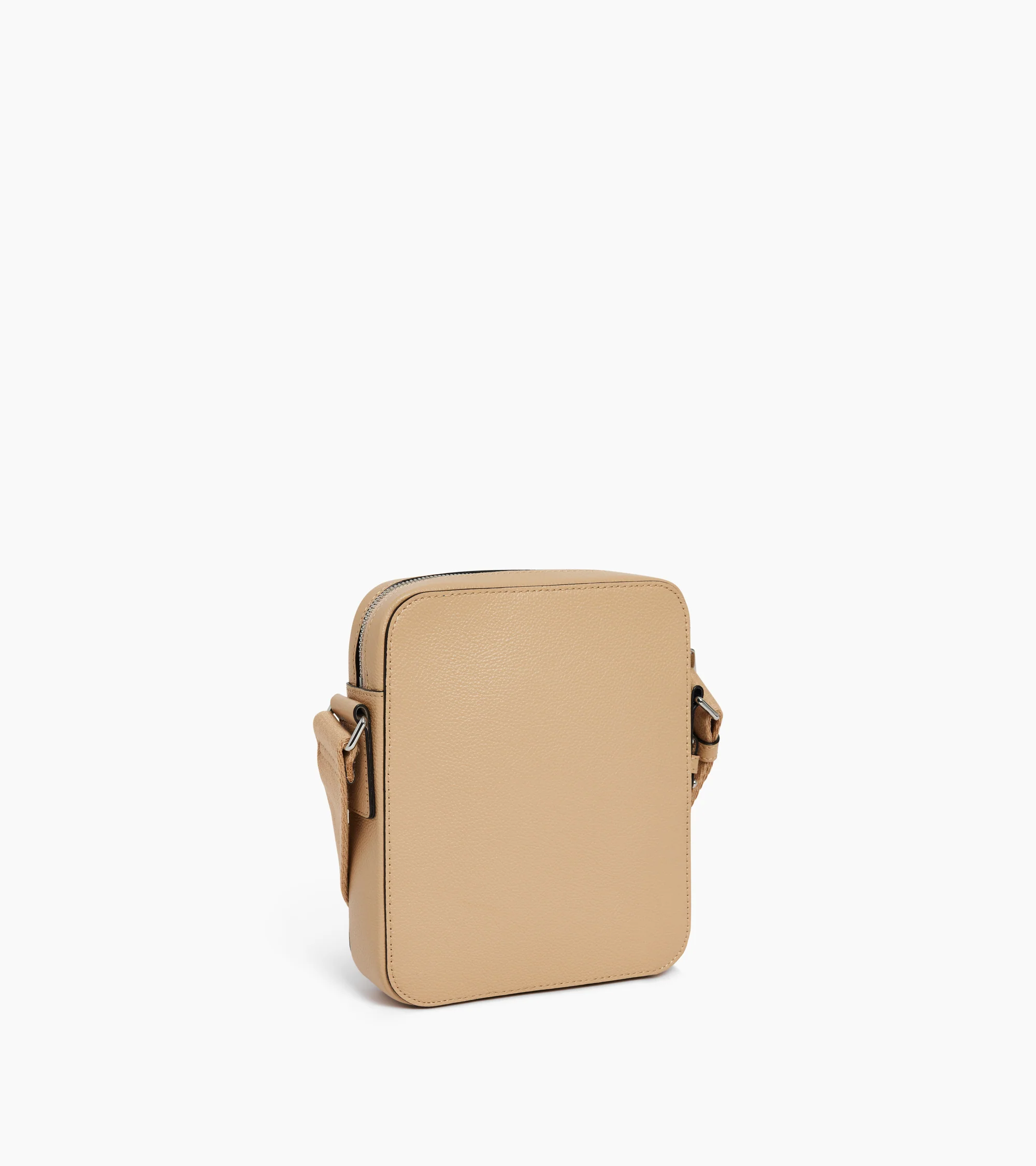 Emile small zipped satchel in grained leather - Image 4