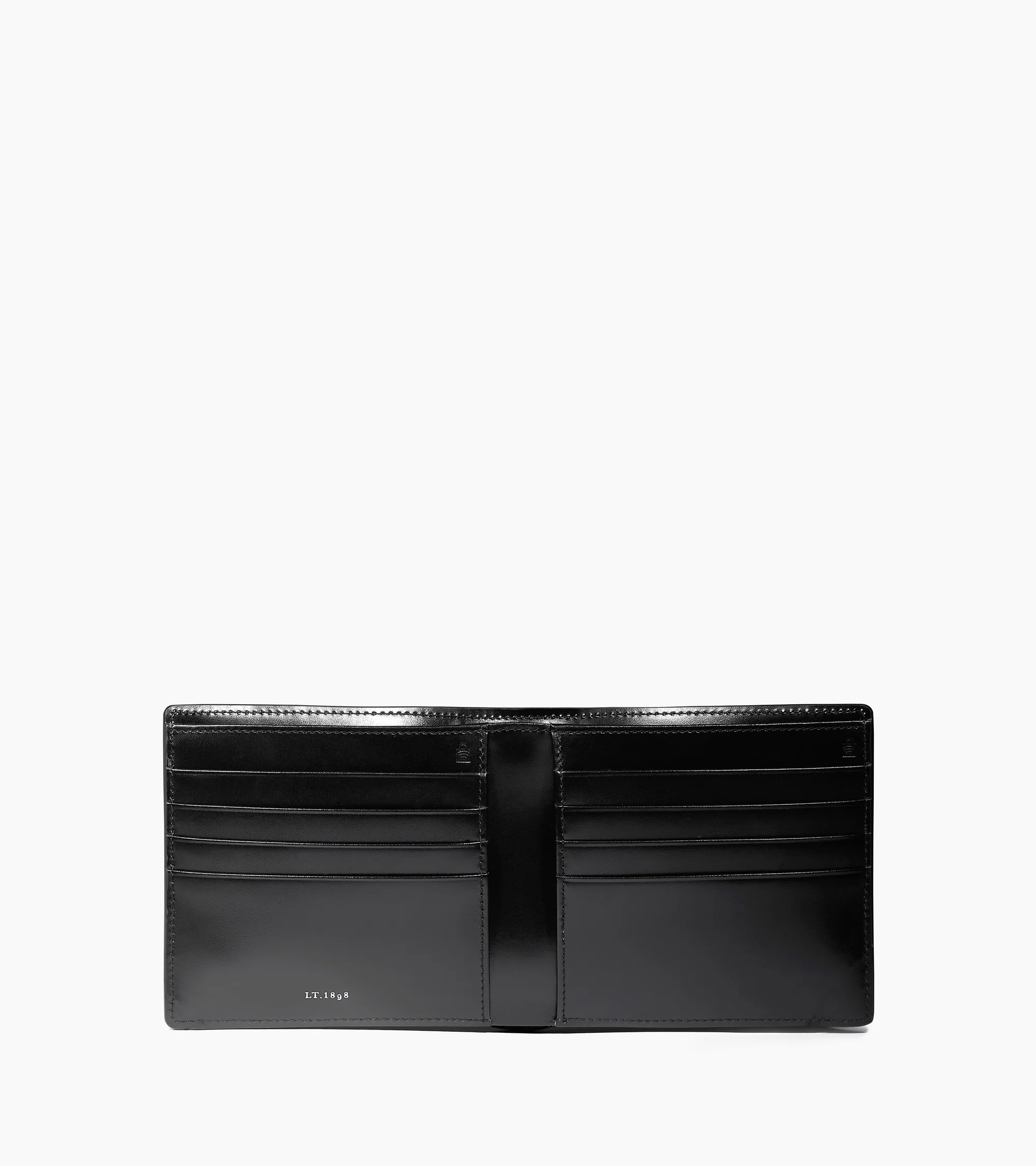 Emile smooth leather box-effect card holder with a pocket for banknotes - Image 3