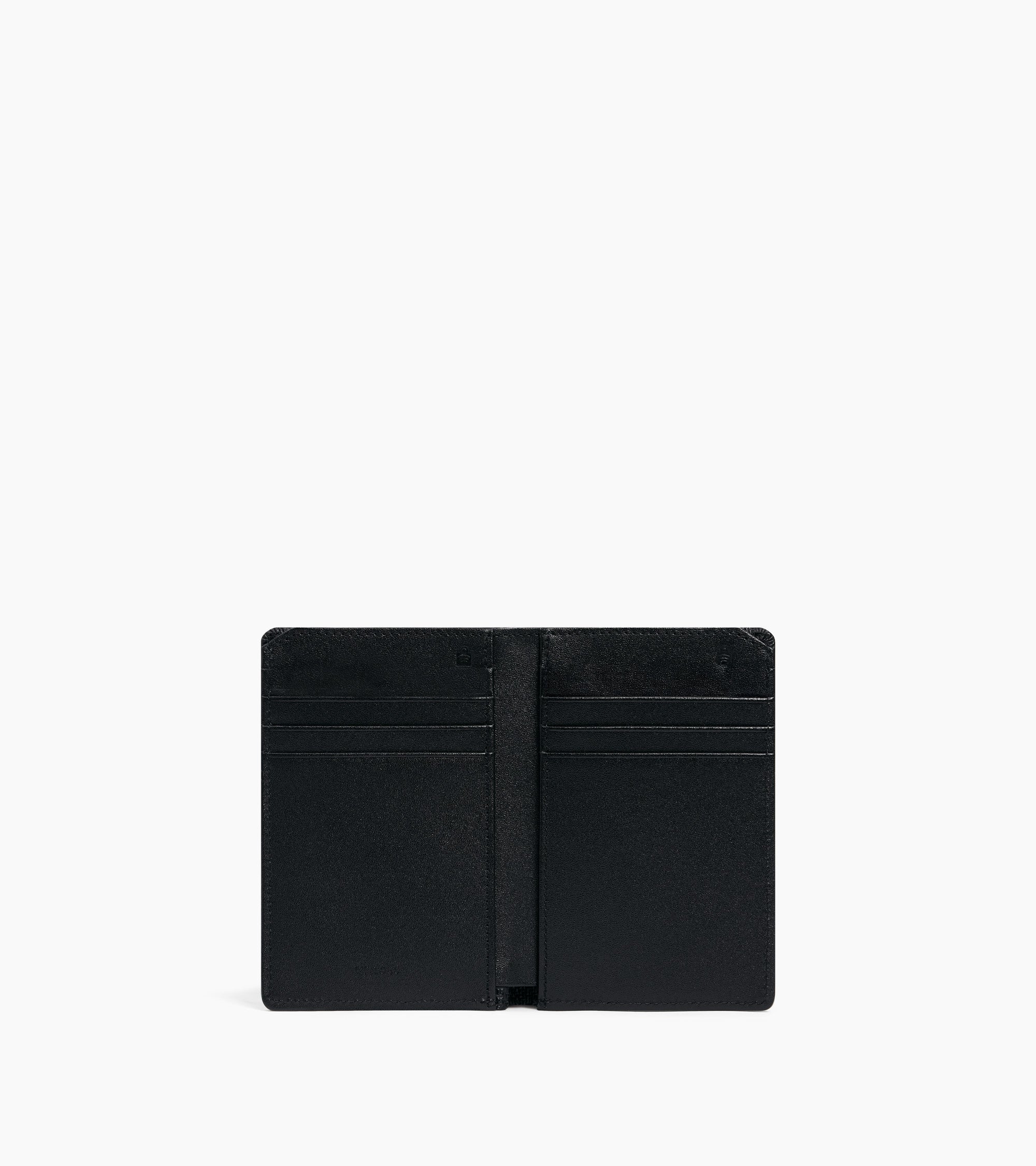 Emile vertical card holder in signature T leather - Image 3