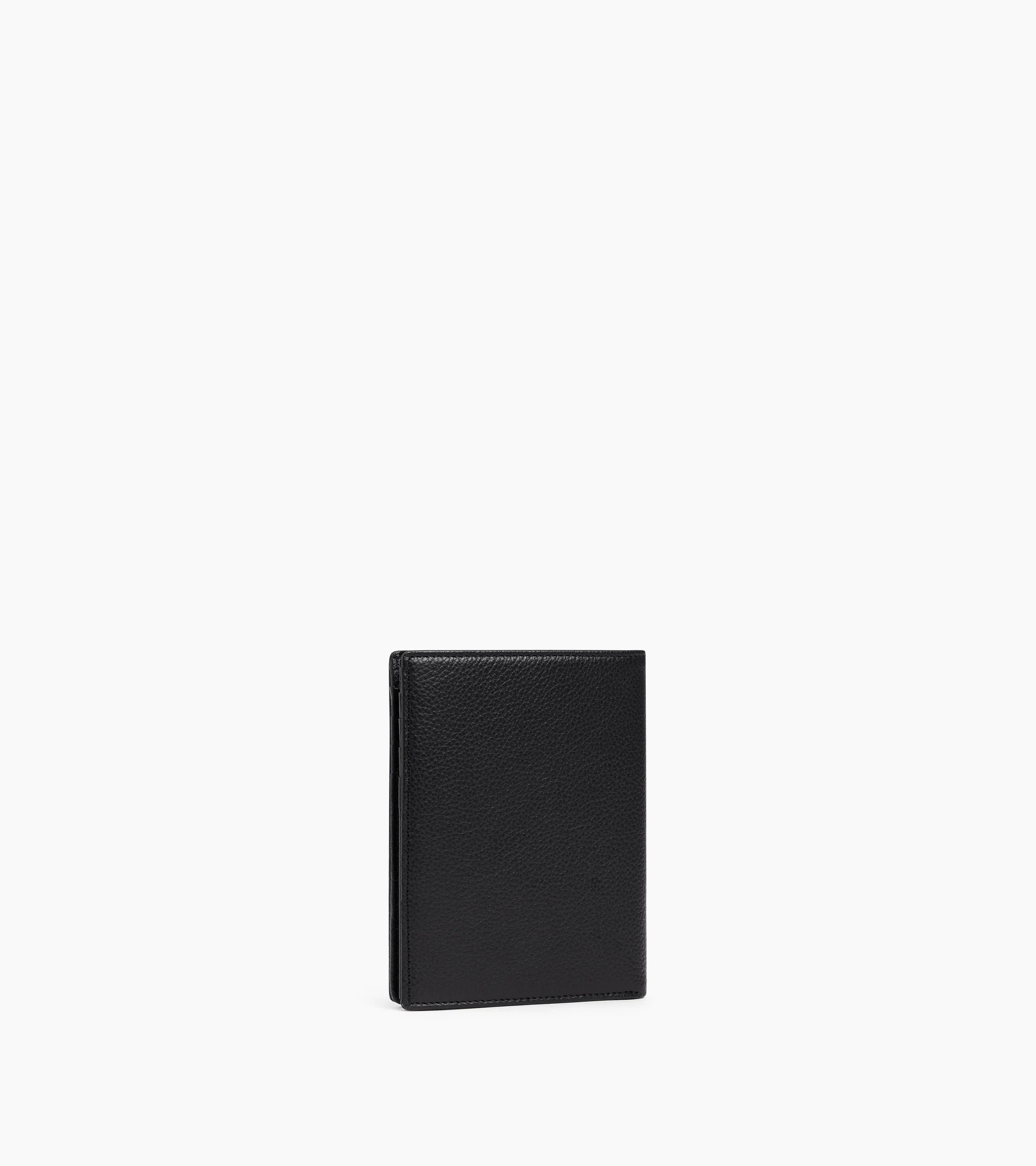 Emile zipped vertical wallet in grained leather - Image 4