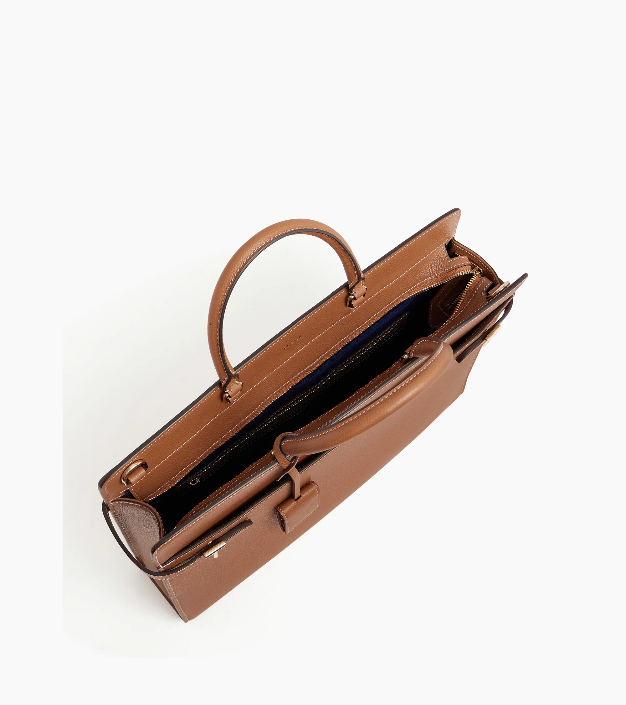 Emilie briefcase in grained leather - Image 3