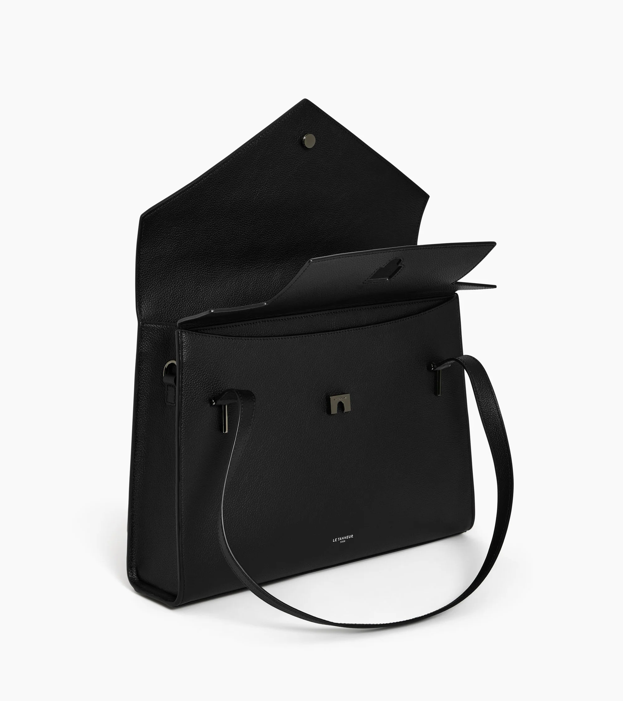 Emilie double flap grained leather document holder - Image 5