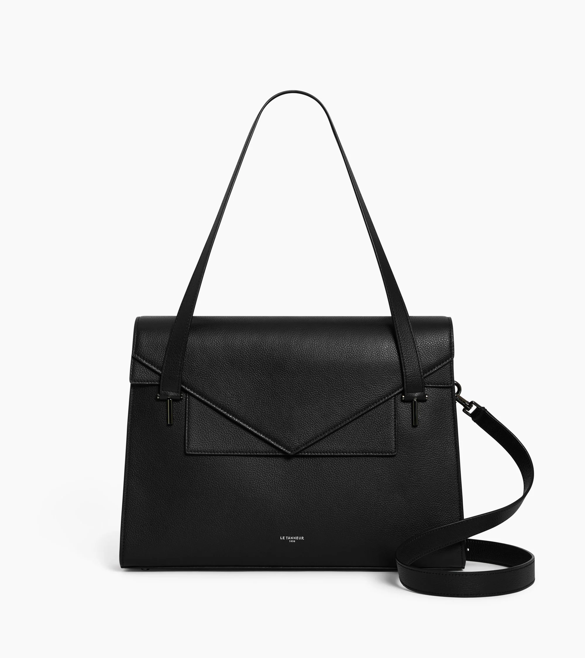 Emilie double flap grained leather document holder - Image 7