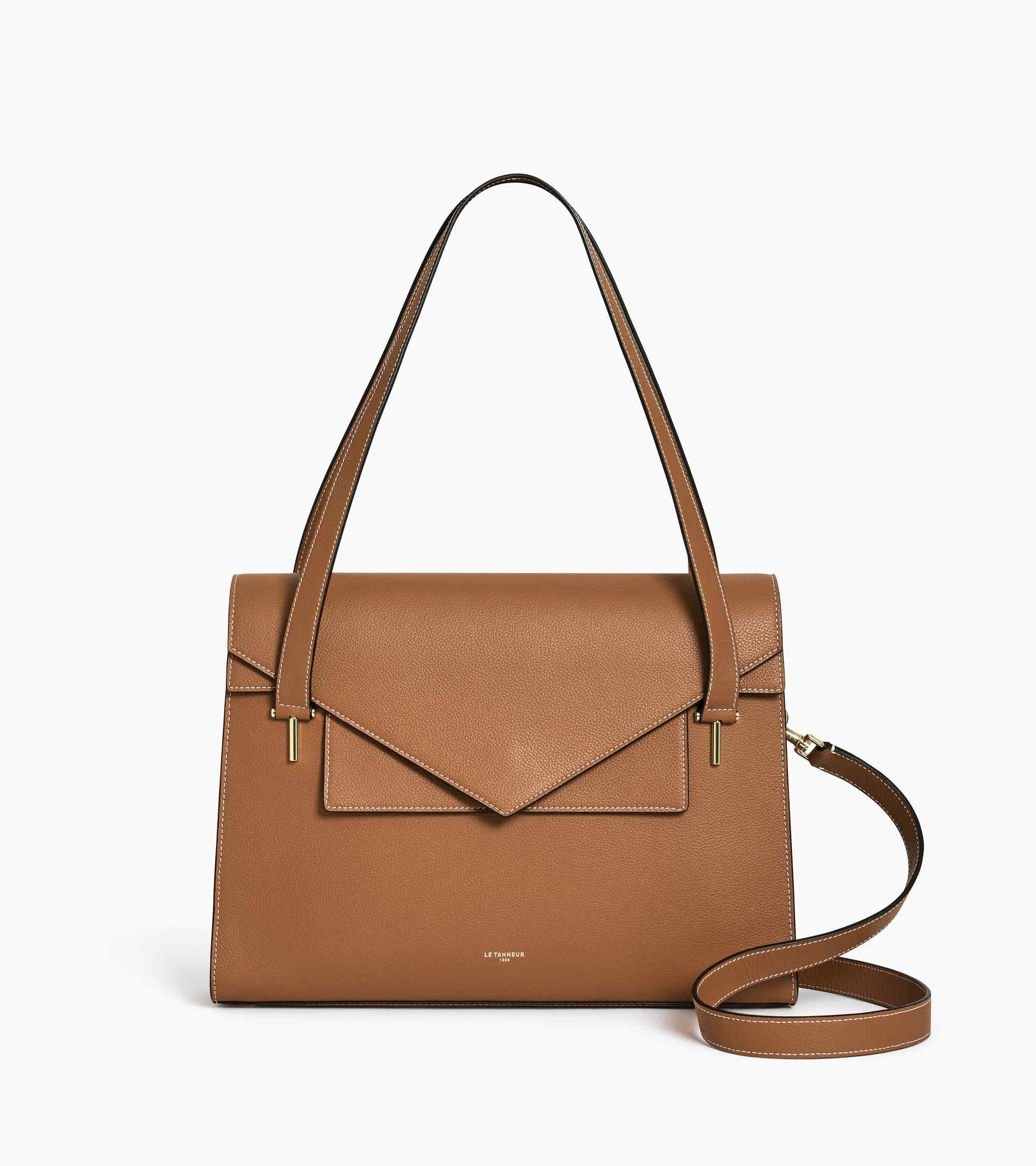 Emilie double flap grained leather document holder - Image 7