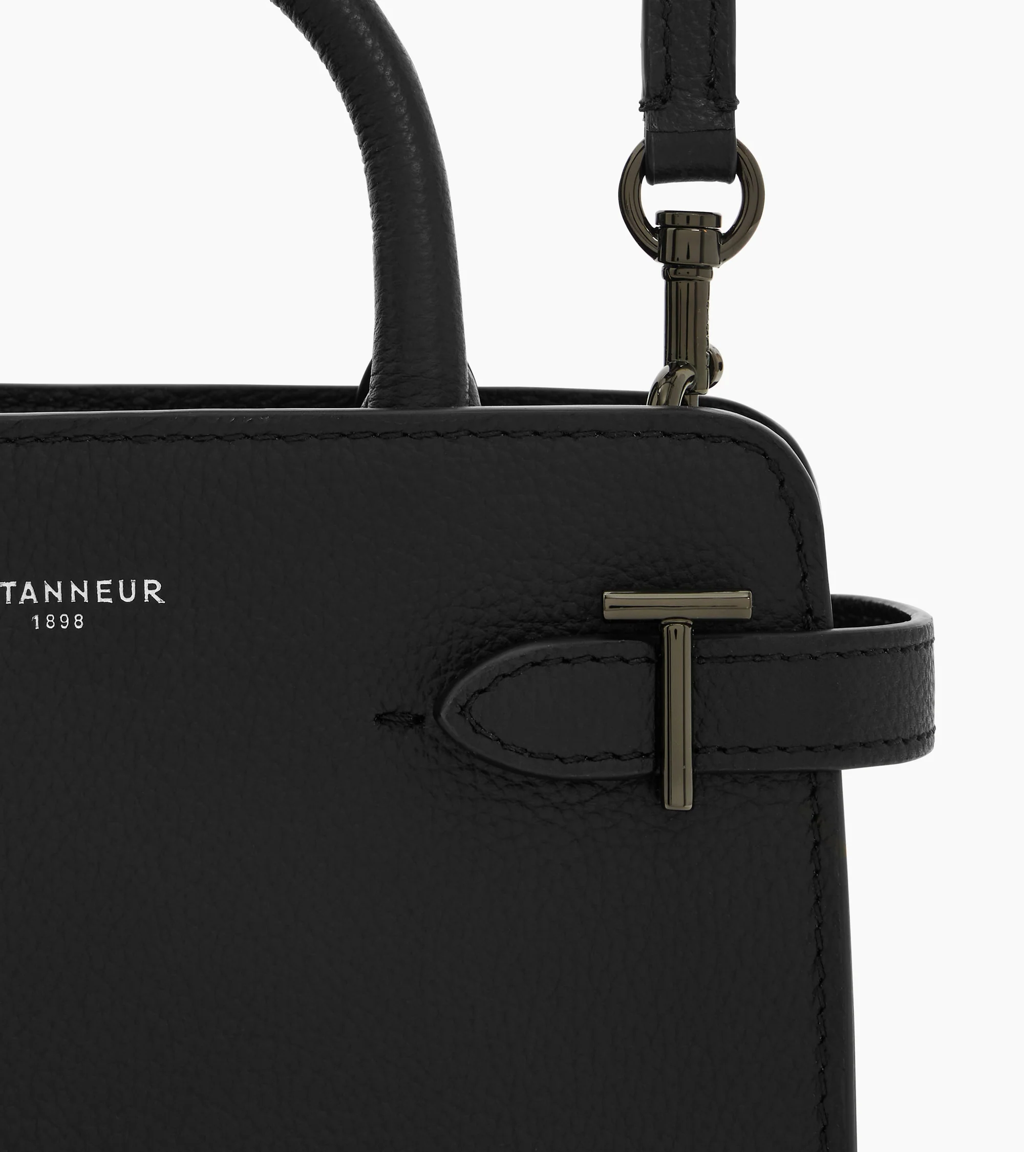 Emilie mini handbag in grained leather - Image 3