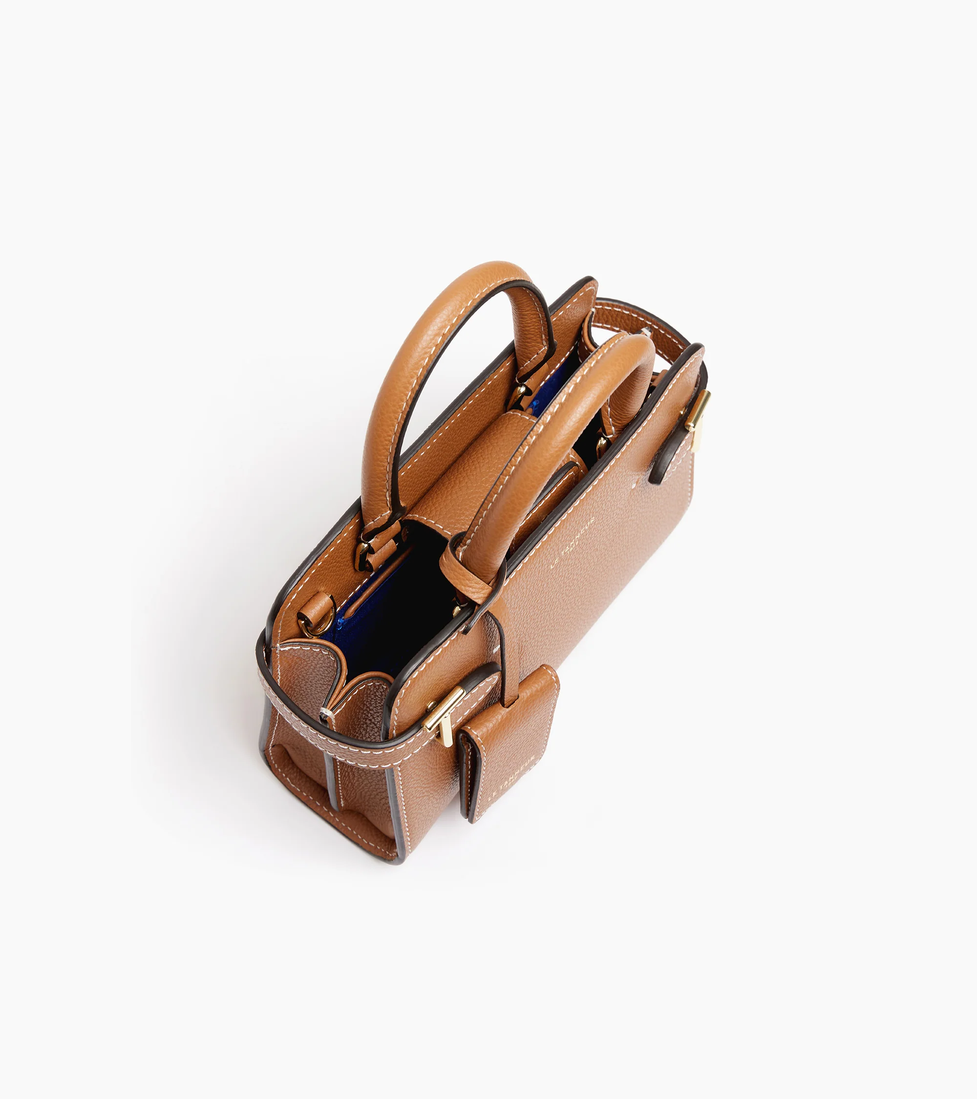 Emilie mini handbag in grained leather - Image 3