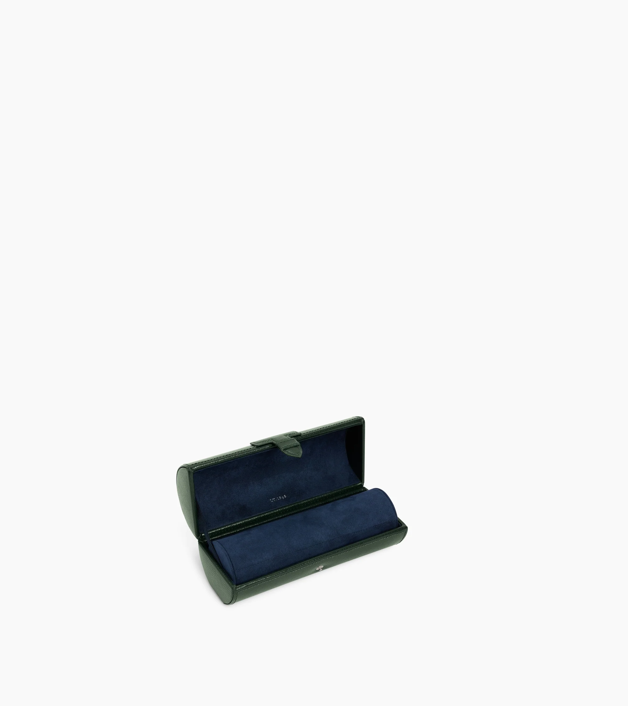 3 slot watch box in grained leather - Image 4