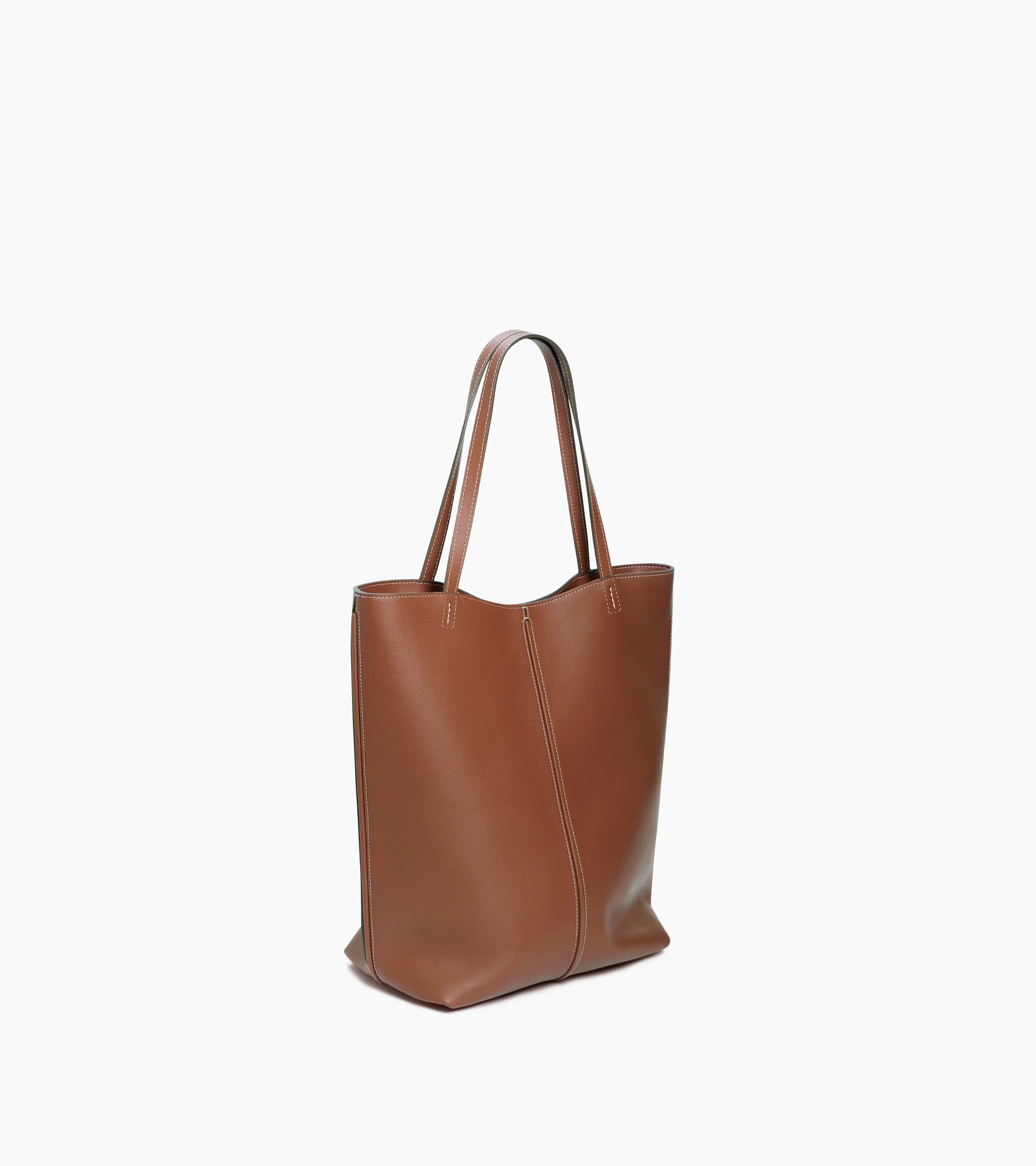 Hortense medium tote bag in double-face grained leather - Image 5