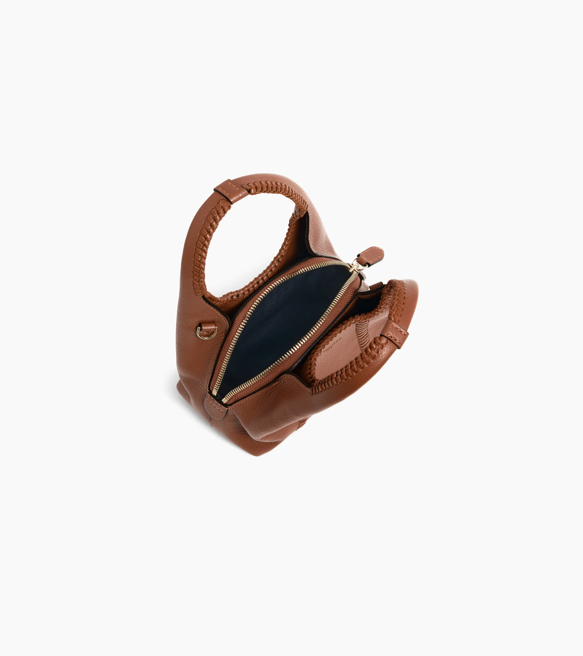 Juliette mini grained leather handbag with topstitching - Image 3