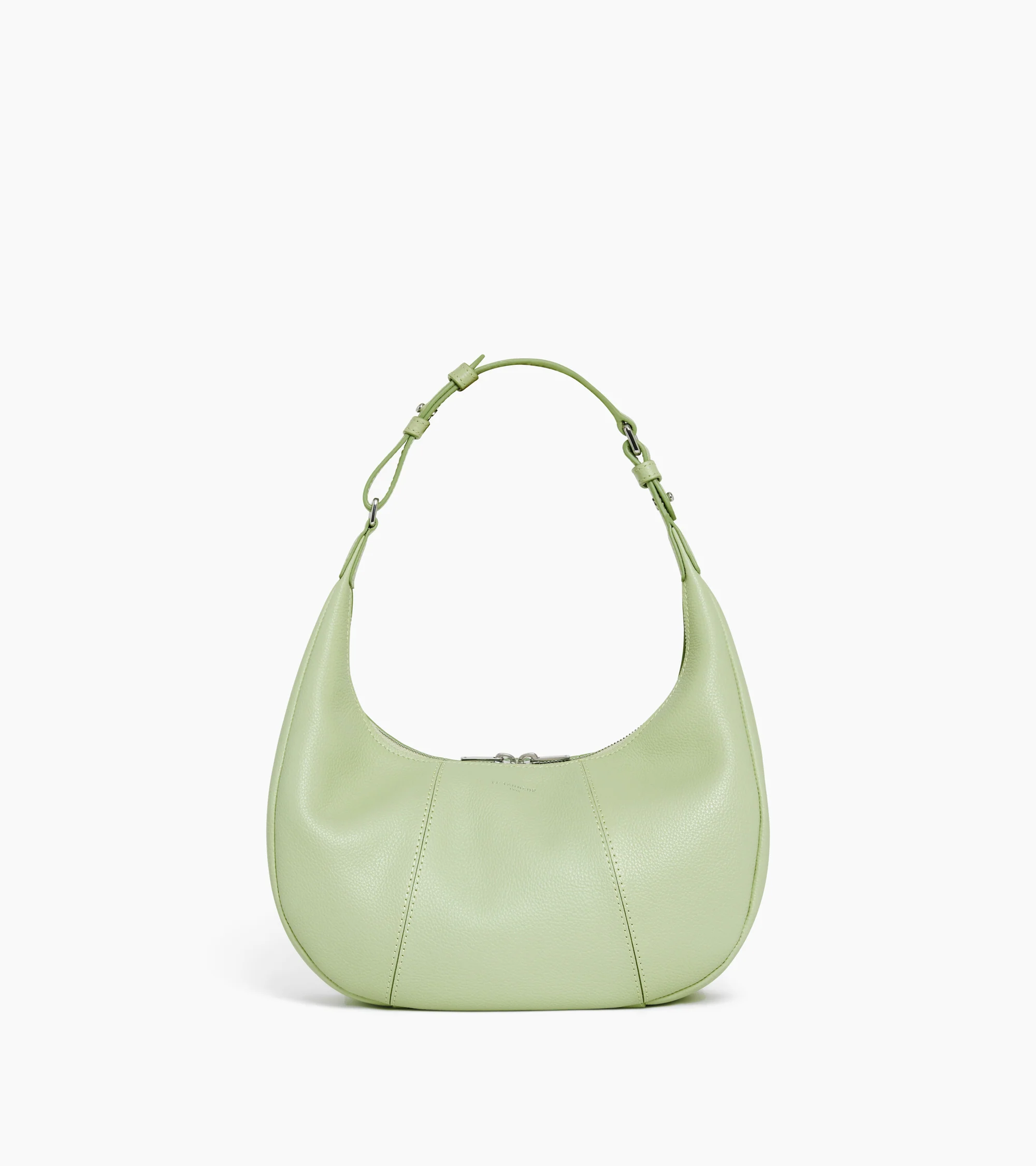 Small Hobo Bag in grained leather - Image 4
