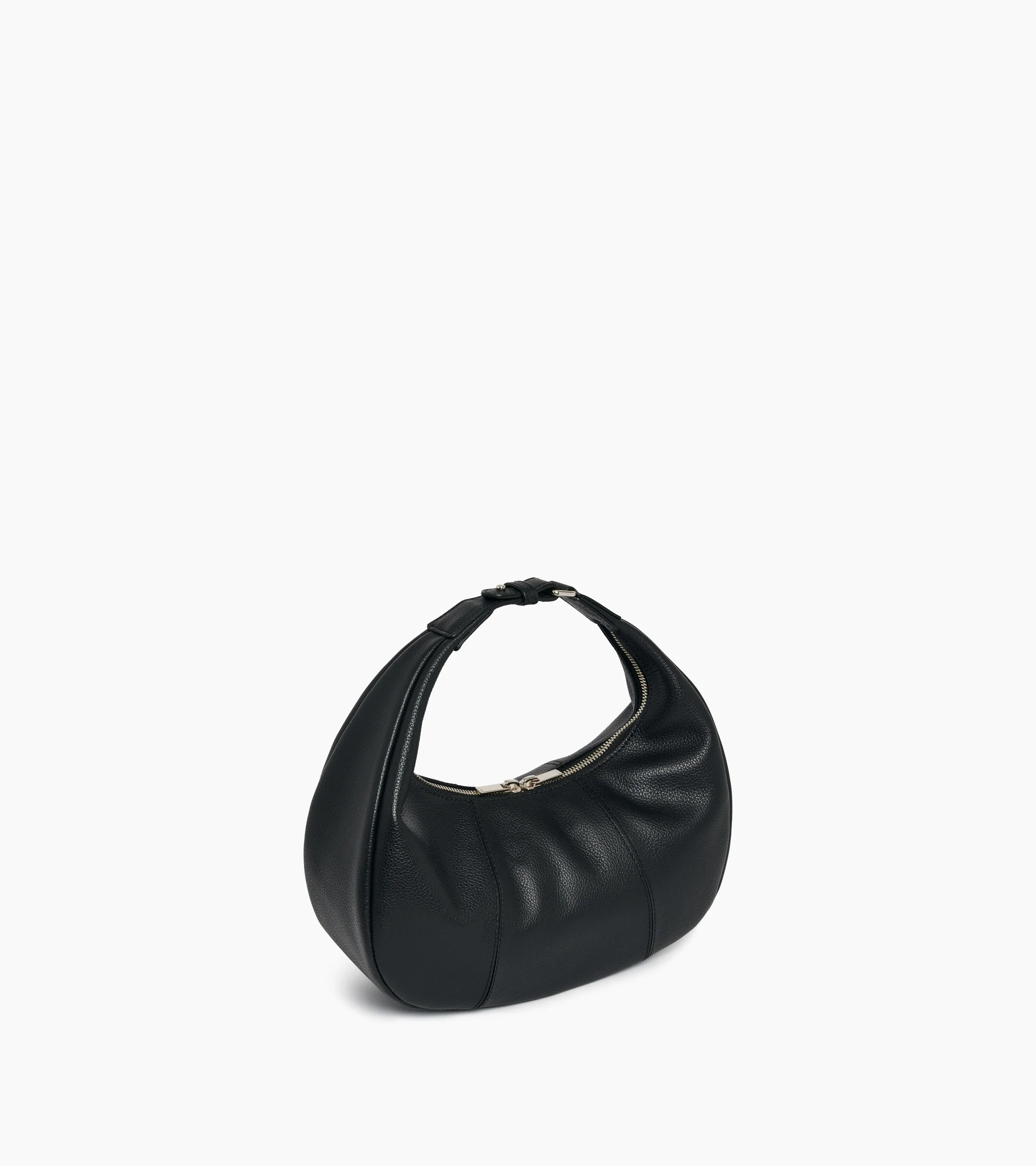 Small Hobo Bag in grained leather - Image 7