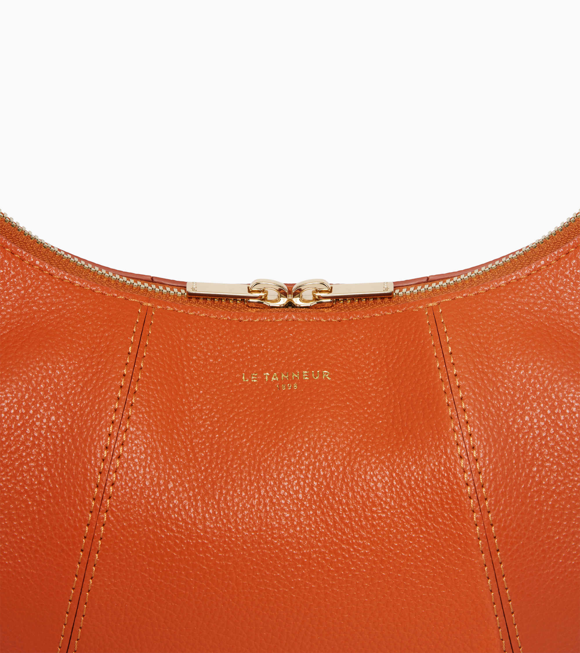 Small Hobo Bag in grained leather - Image 2