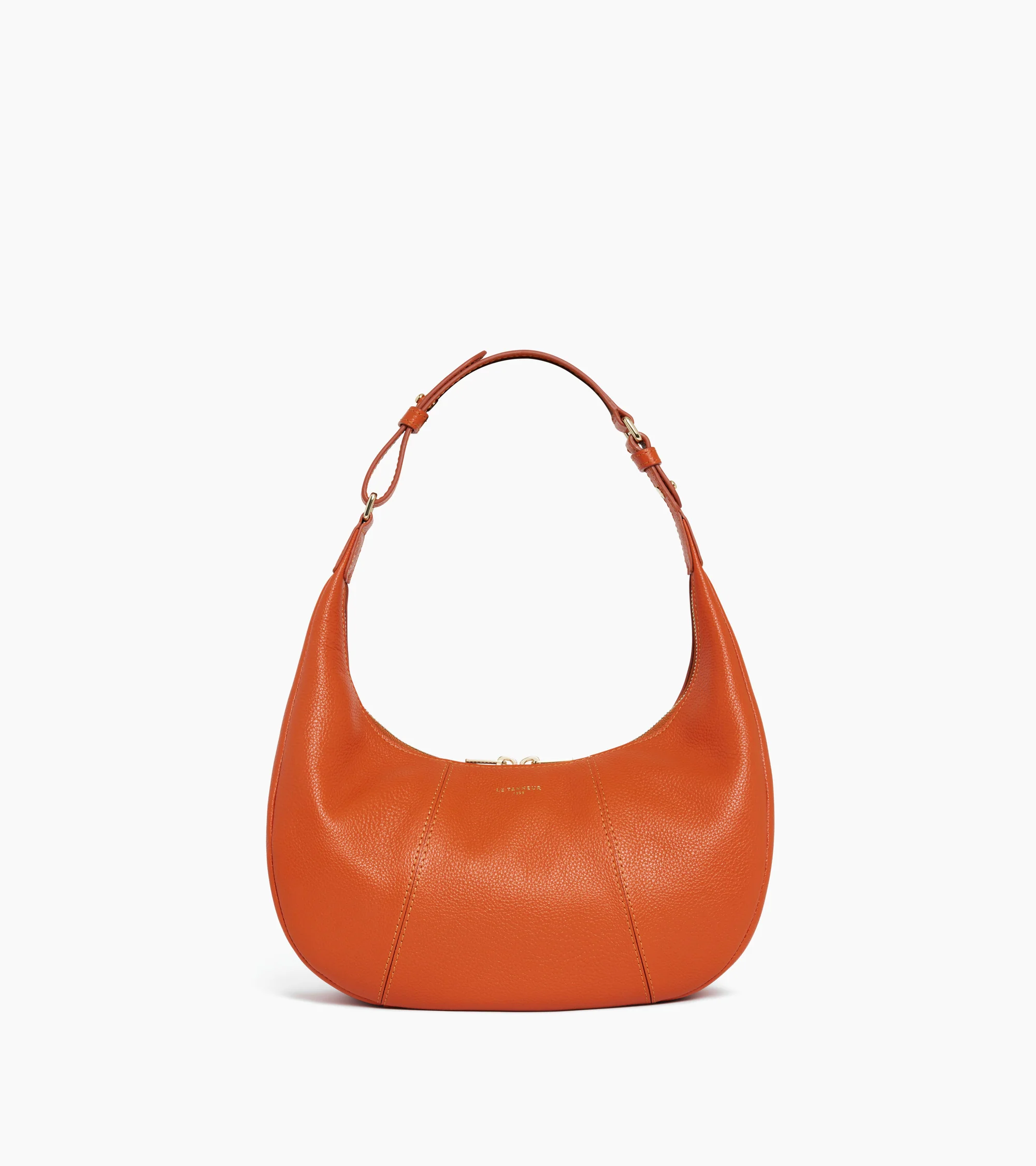 Small Hobo Bag in grained leather - Image 4