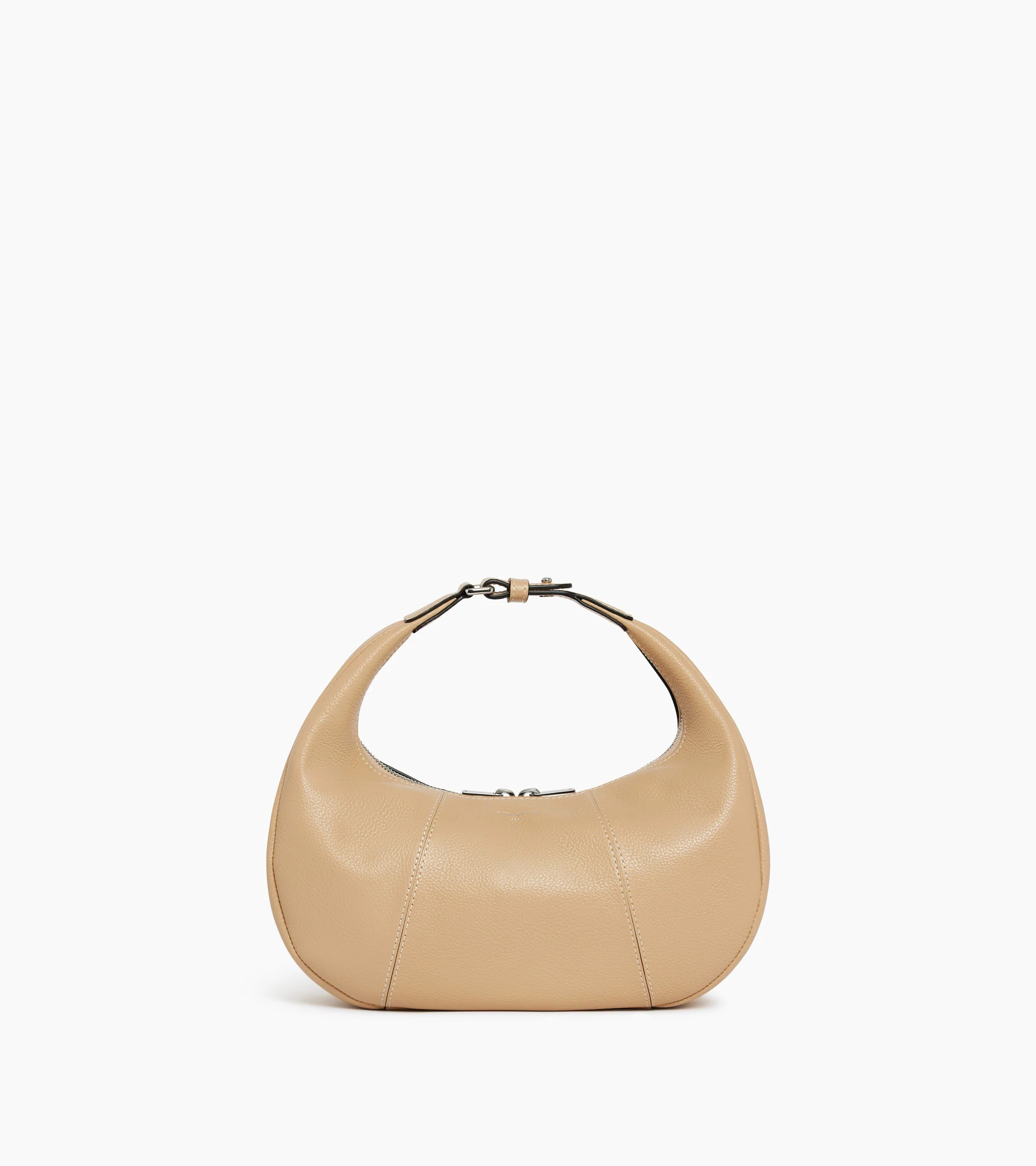 Small Hobo Bag in grained leather