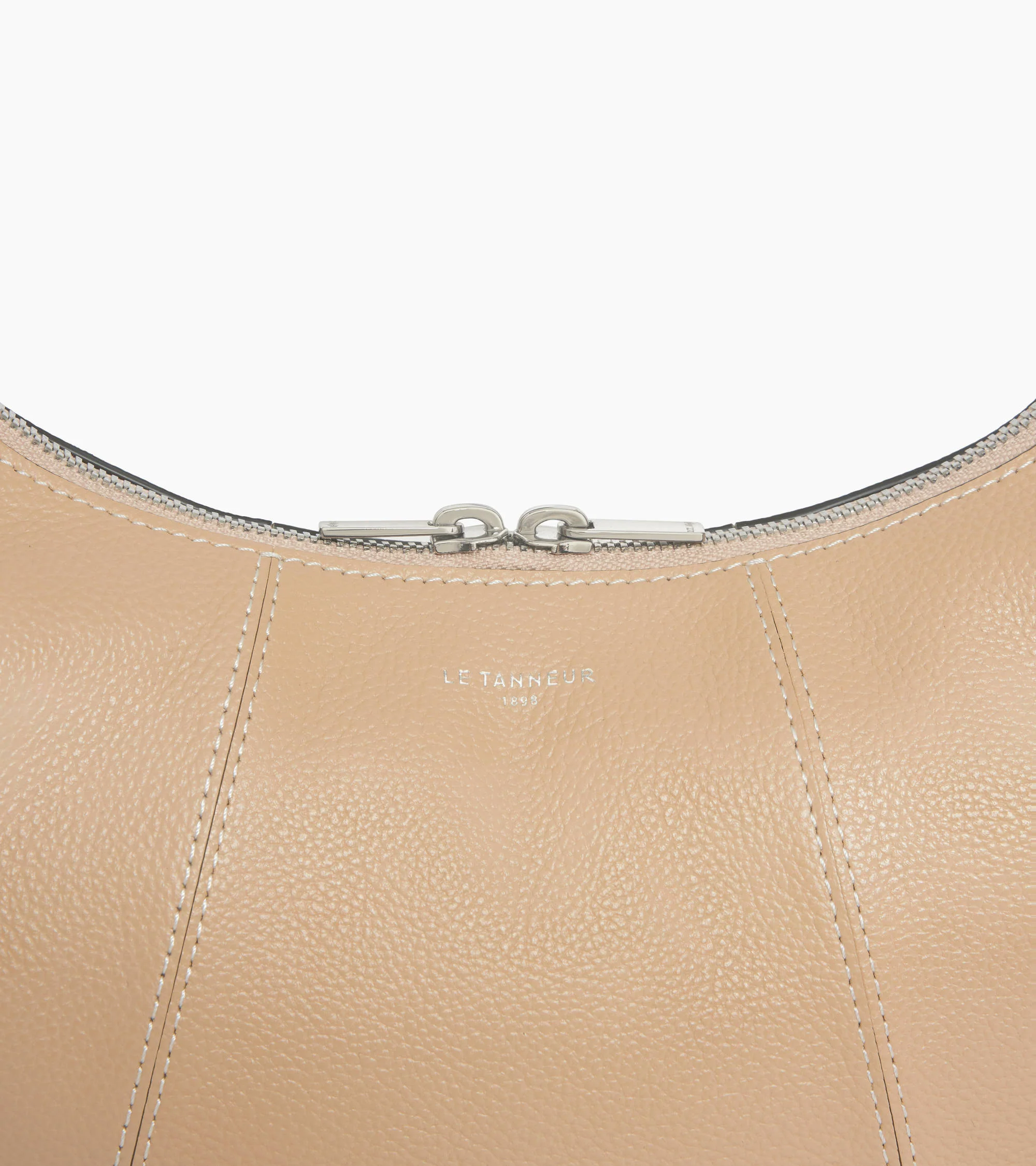 Small Hobo Bag in grained leather - Image 2