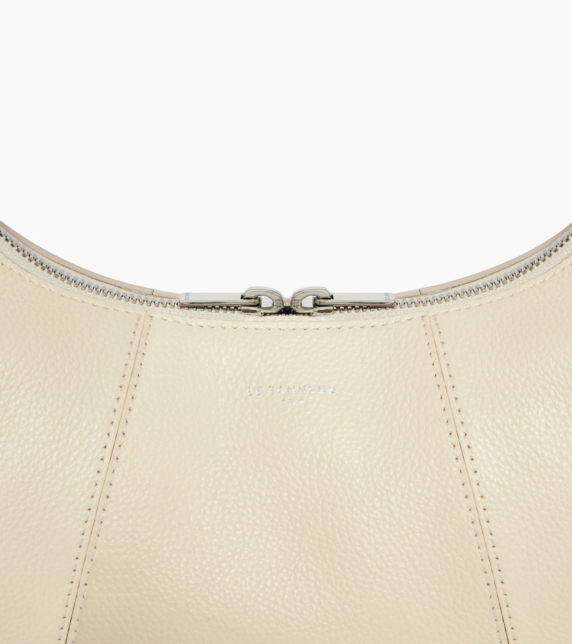 Small Hobo Bag in grained leather - Image 2