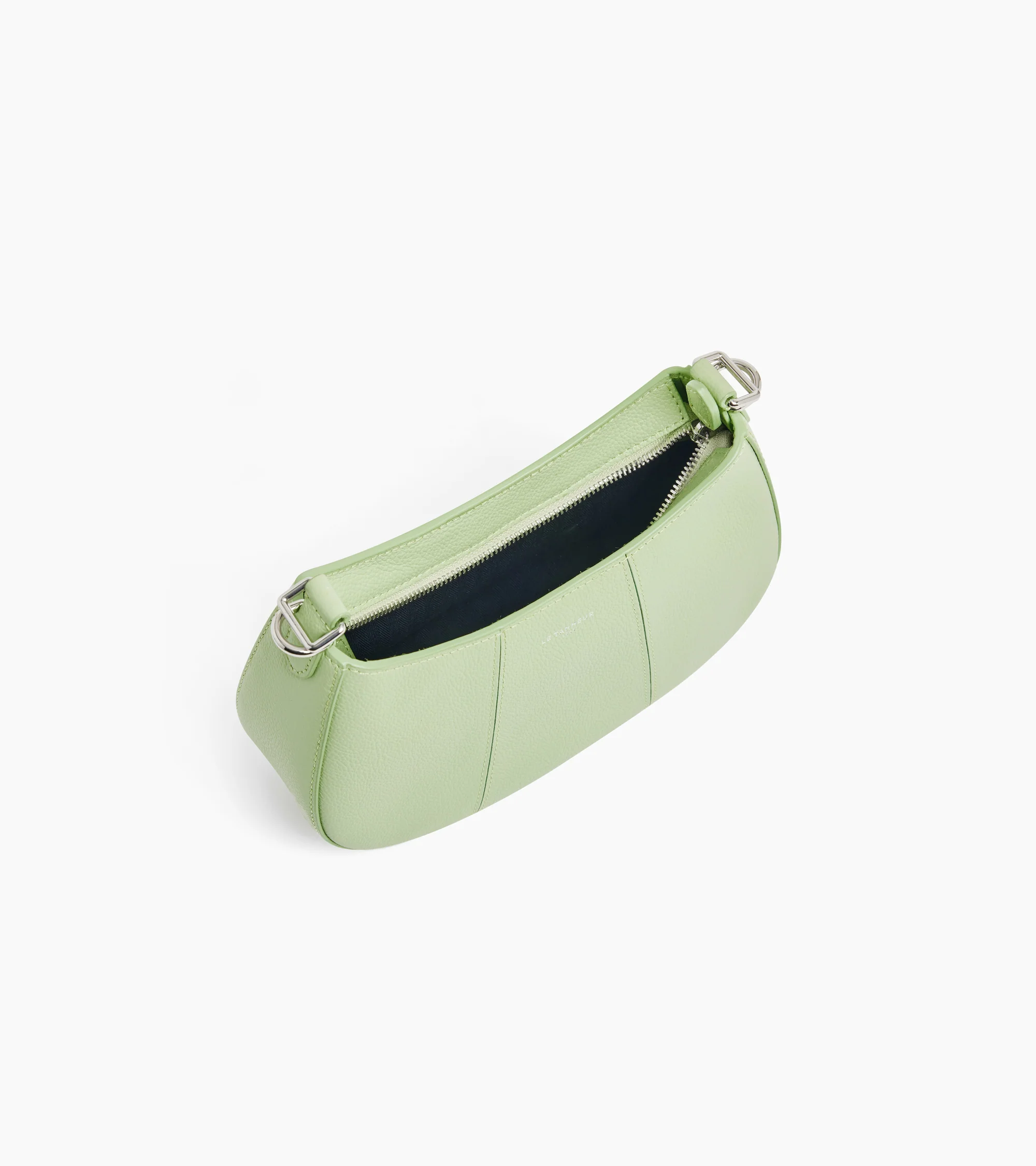 Juliette small half-moon bag in grained leather - Image 3