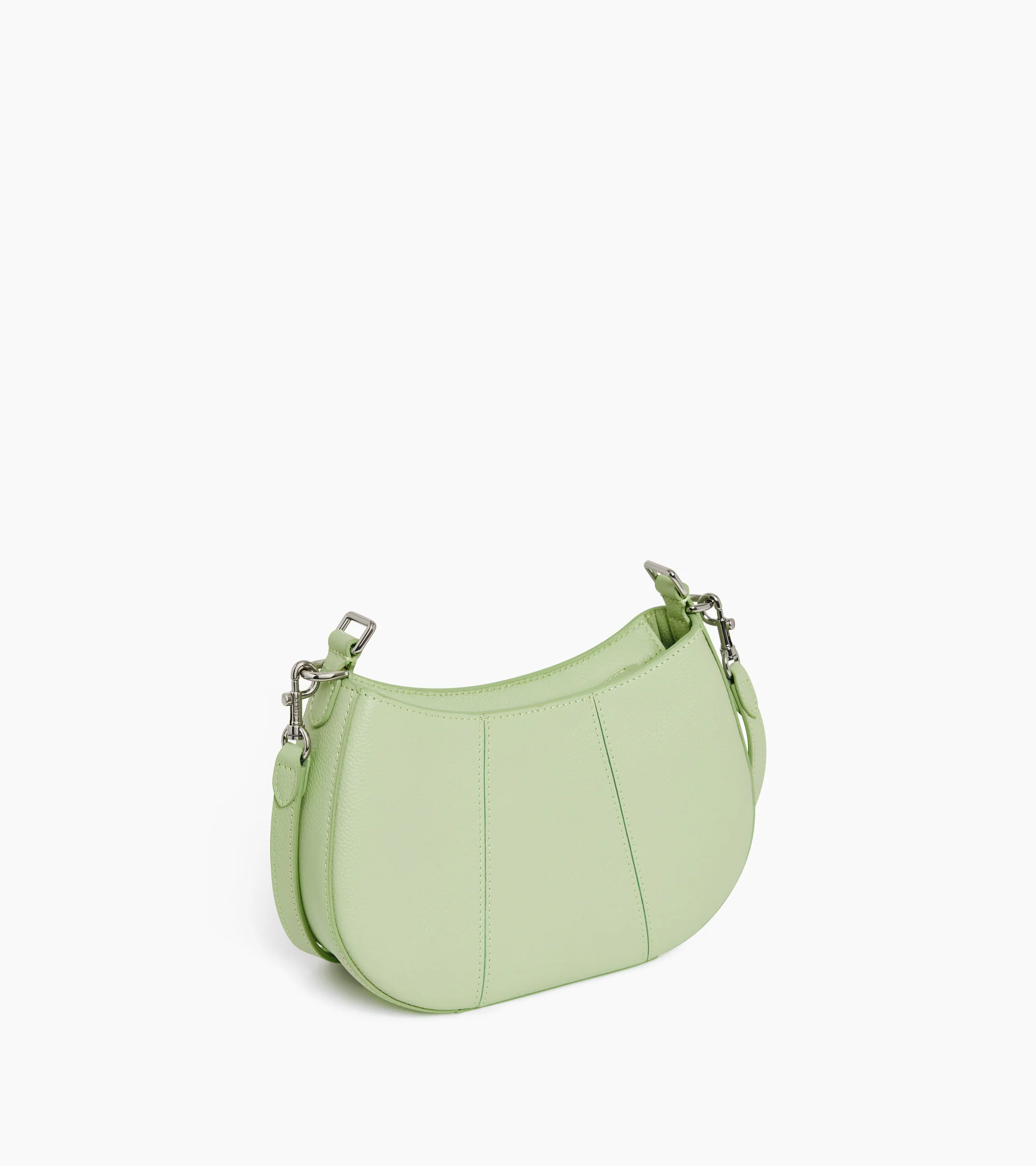 Juliette small half-moon bag in grained leather - Image 4