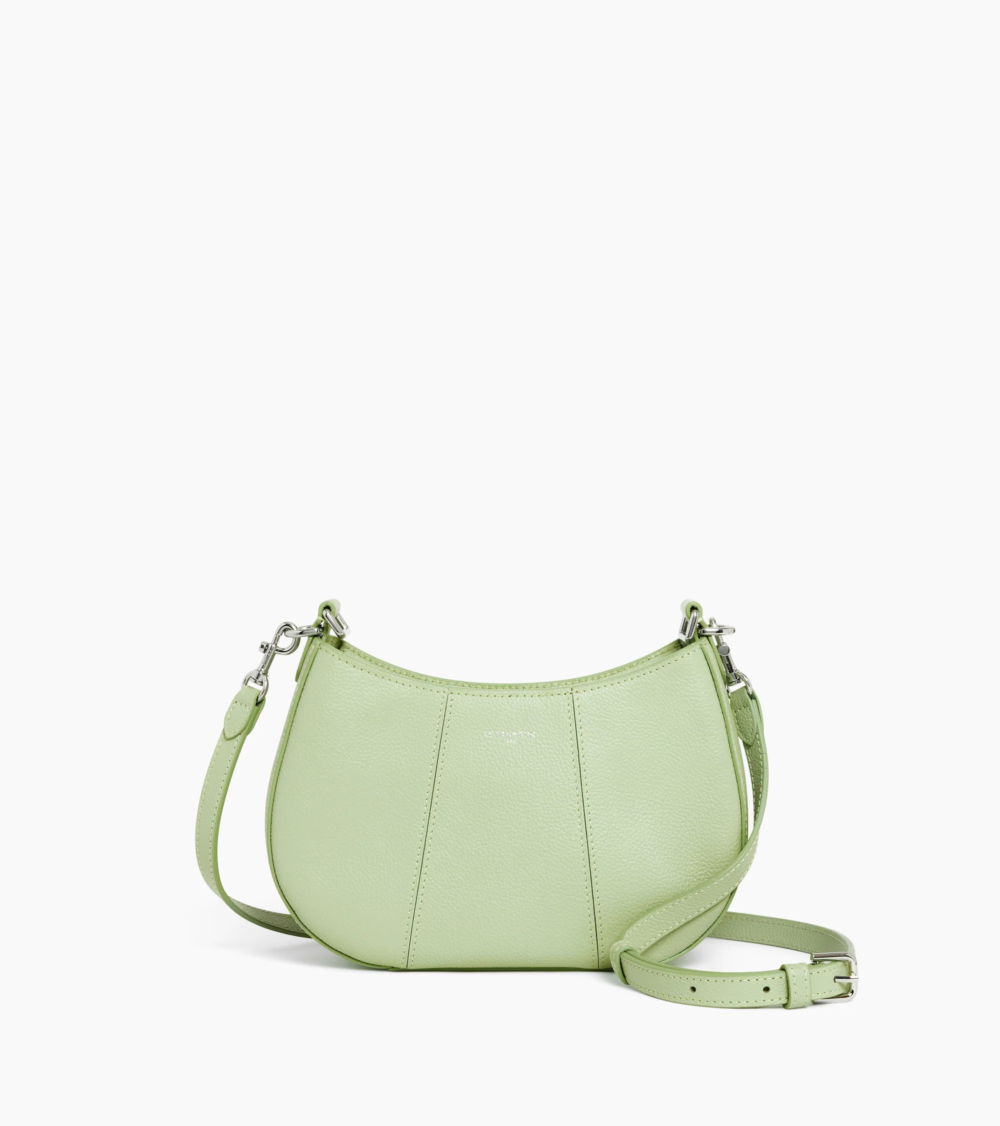 Juliette small half-moon bag in grained leather - Image 5