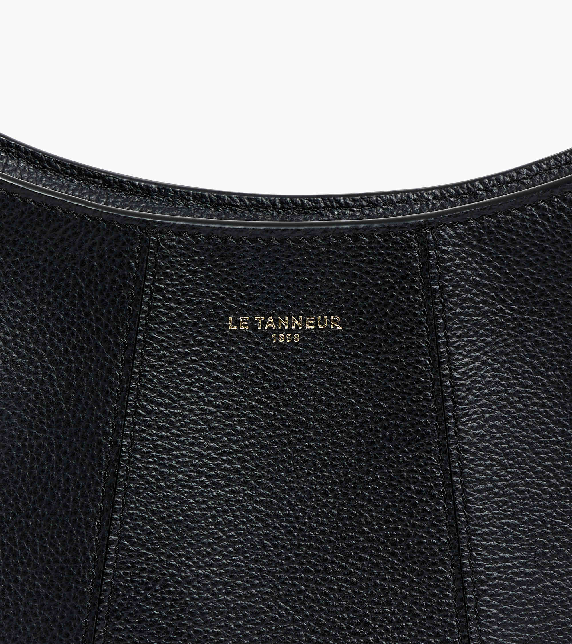 Juliette small half-moon bag in grained leather - Image 2