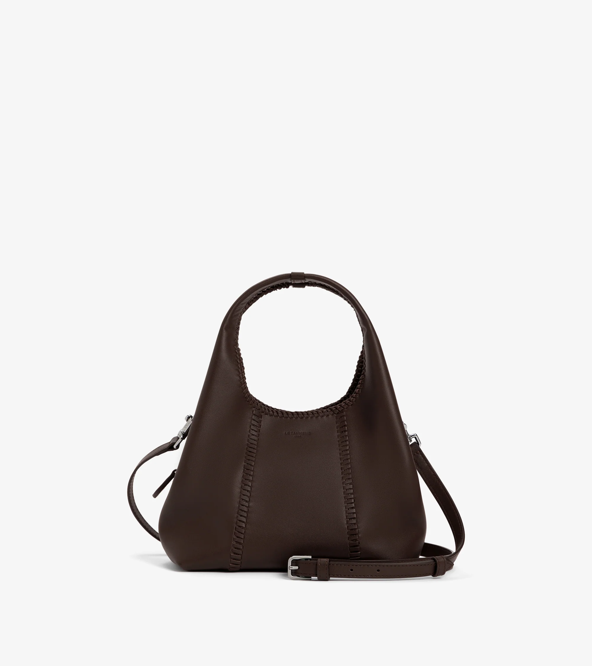 Juliette small handbag with topstitching in smooth leather