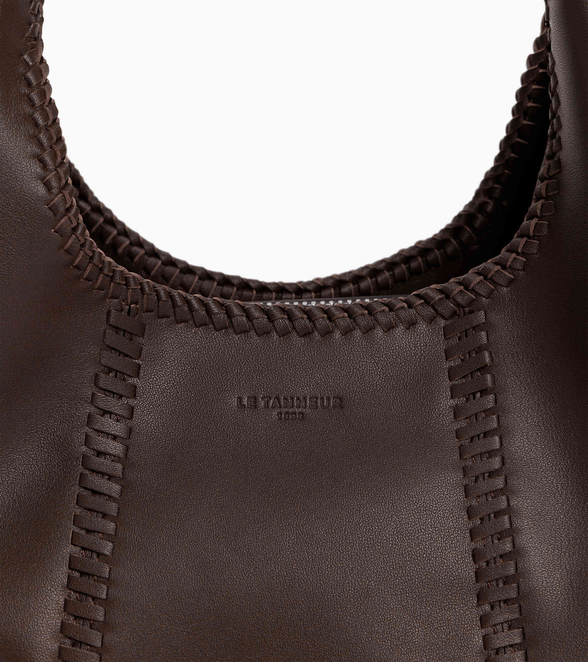 Juliette small handbag with topstitching in smooth leather - Image 2