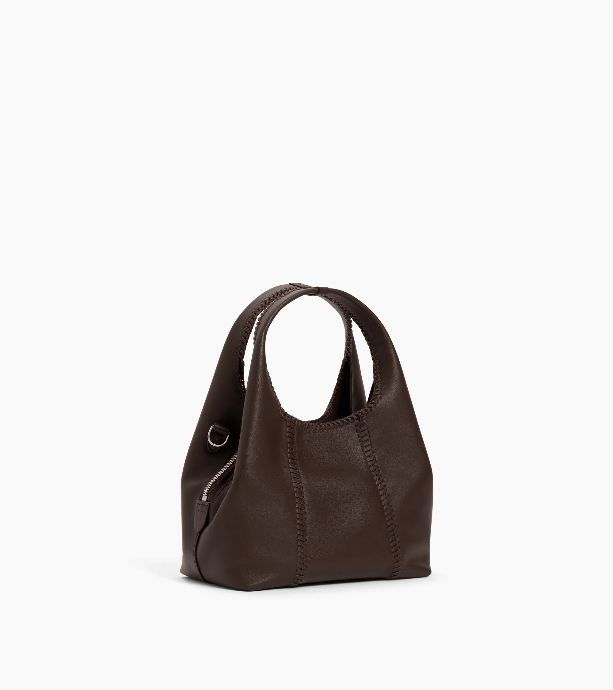 Juliette small handbag with topstitching in smooth leather - Image 4