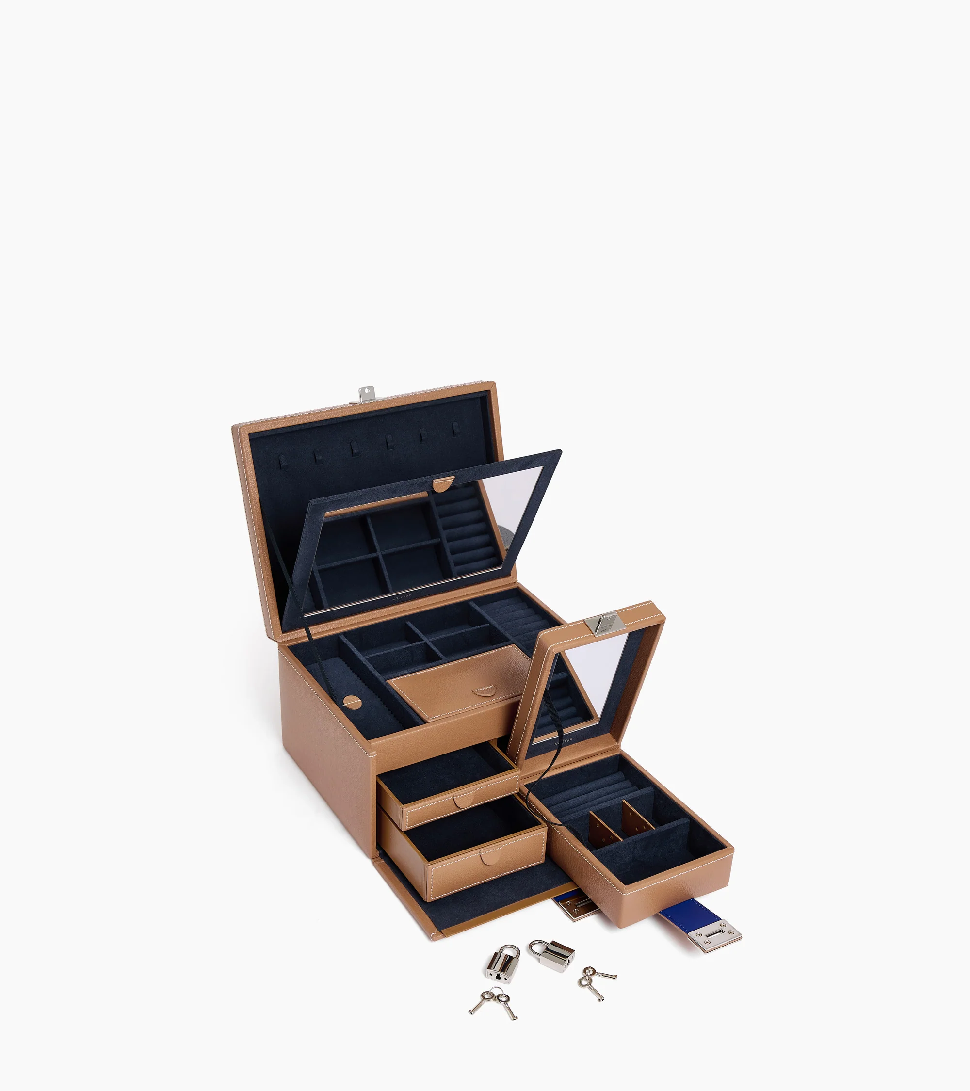 Large jewelry box in leather - Image 4