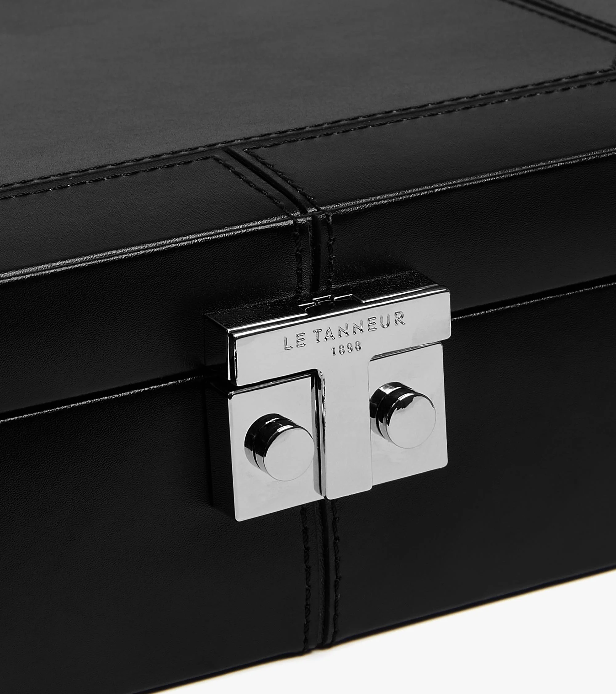 6-watch and cufflinks box in leather - Image 3