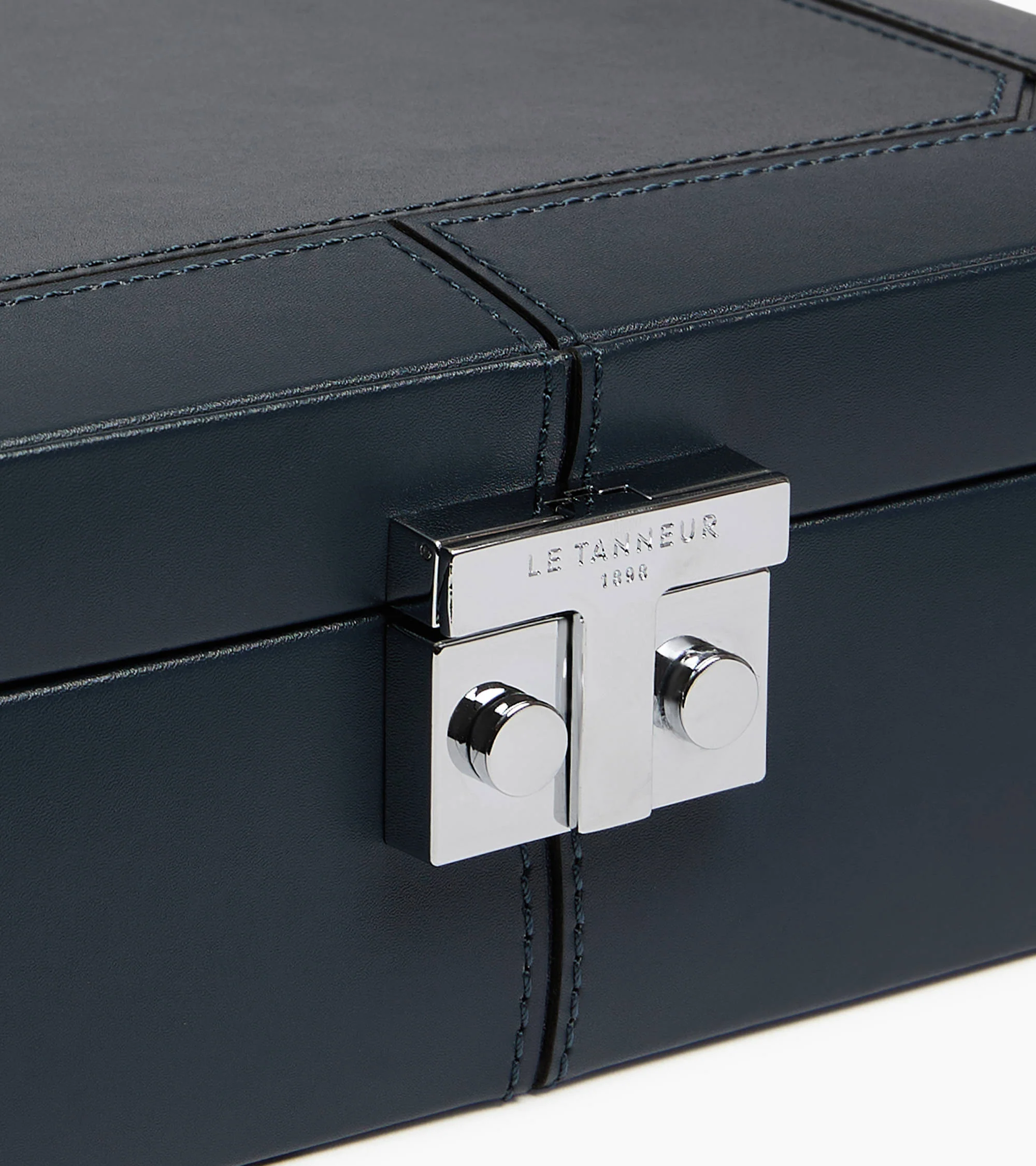 6-watch and cufflinks box in leather - Image 3