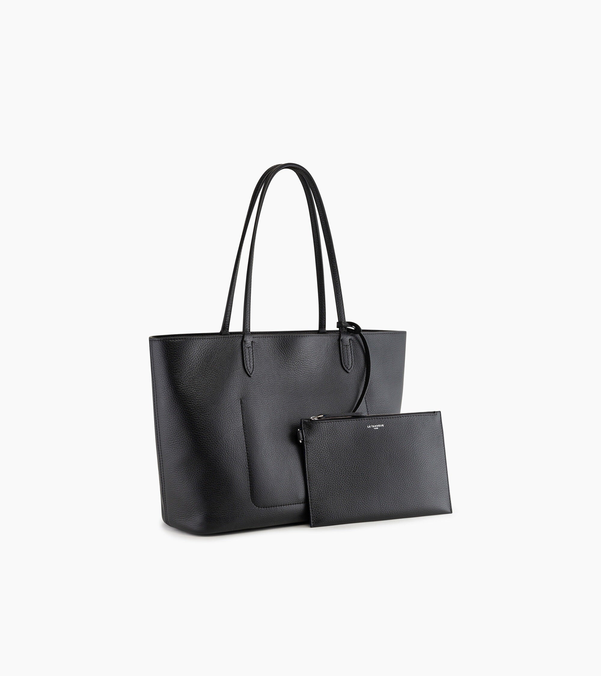 Louise large tote in grained leather - Image 4