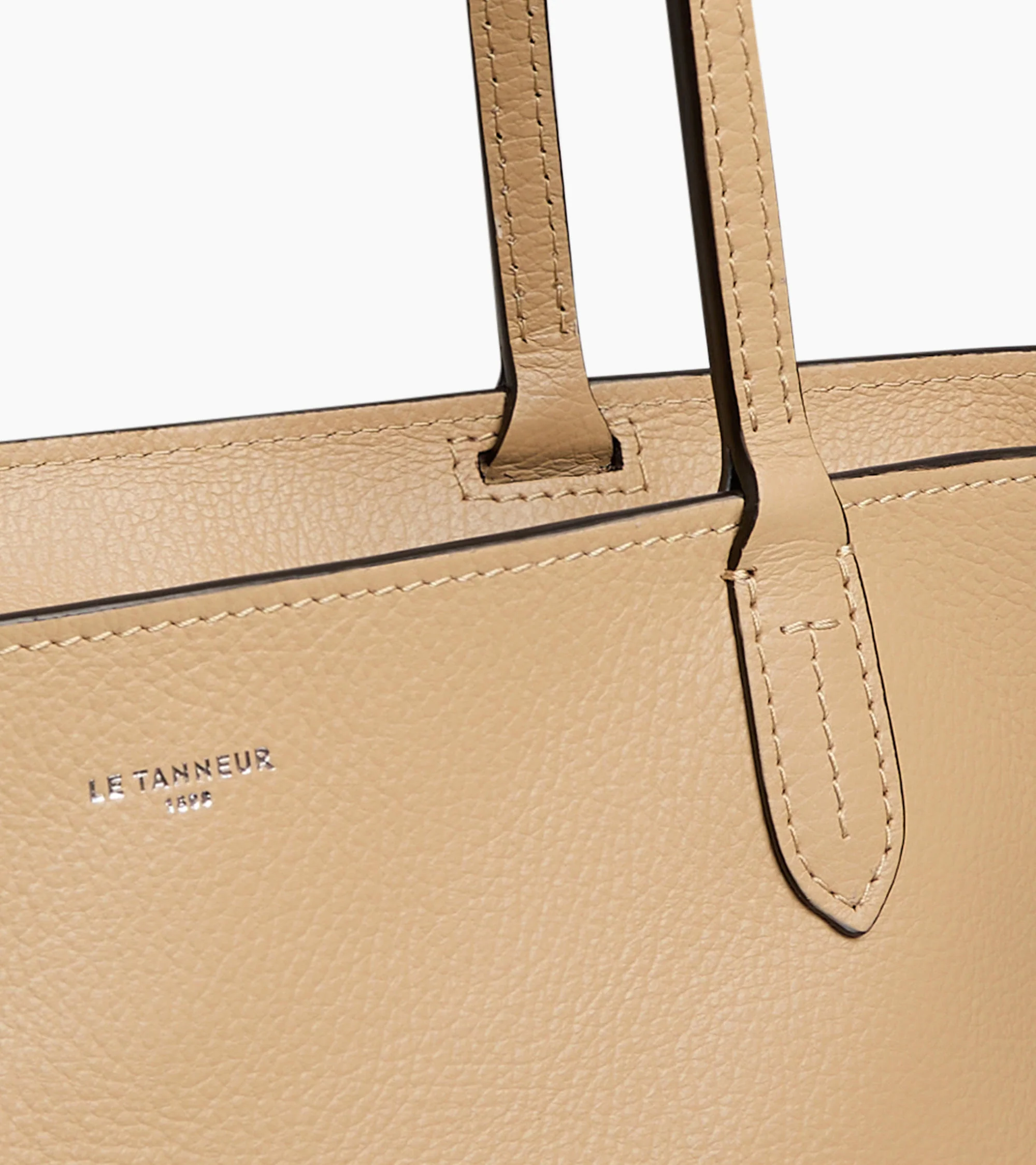 Louise large tote in grained leather - Image 2