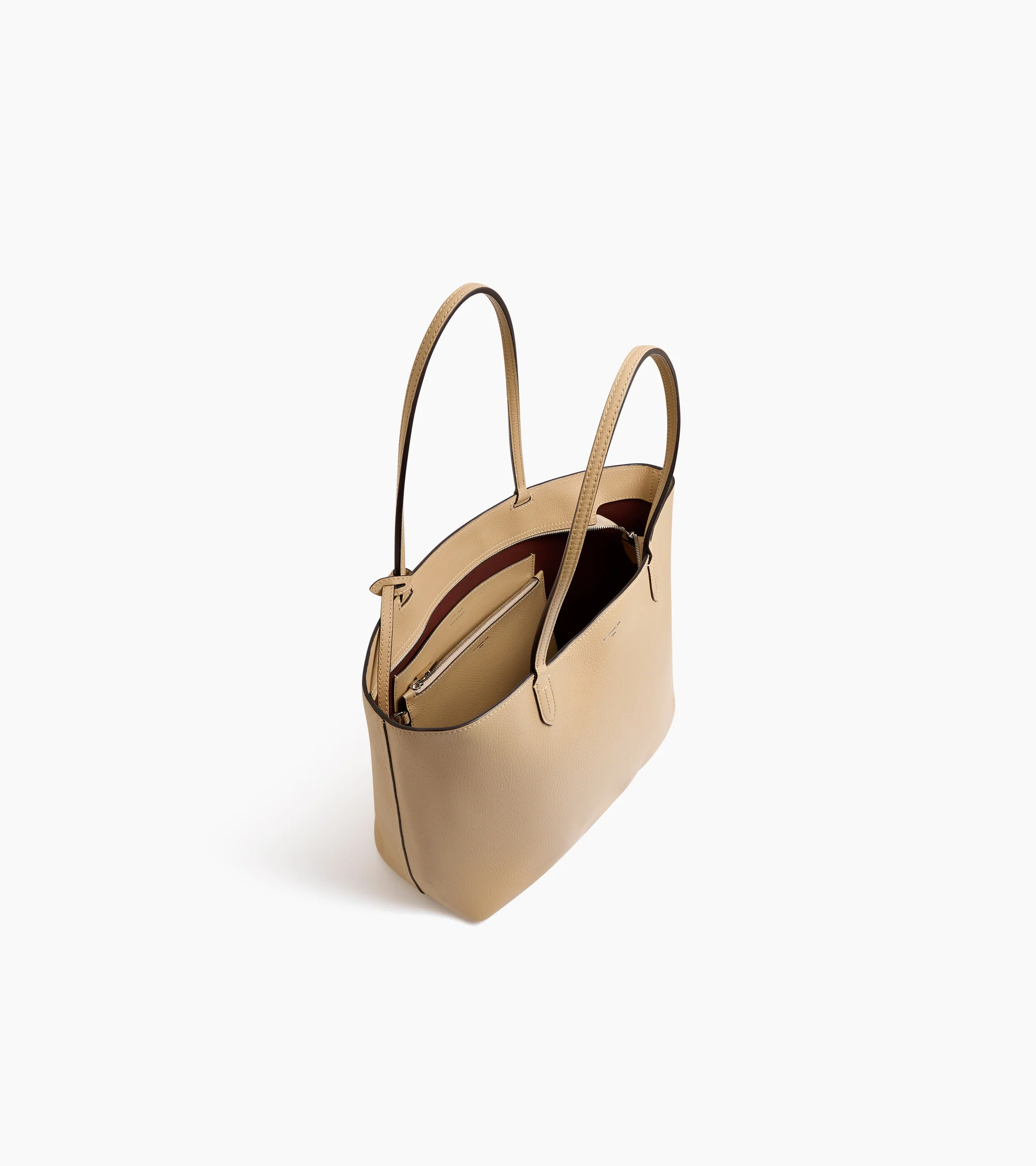 Louise large tote in grained leather - Image 3