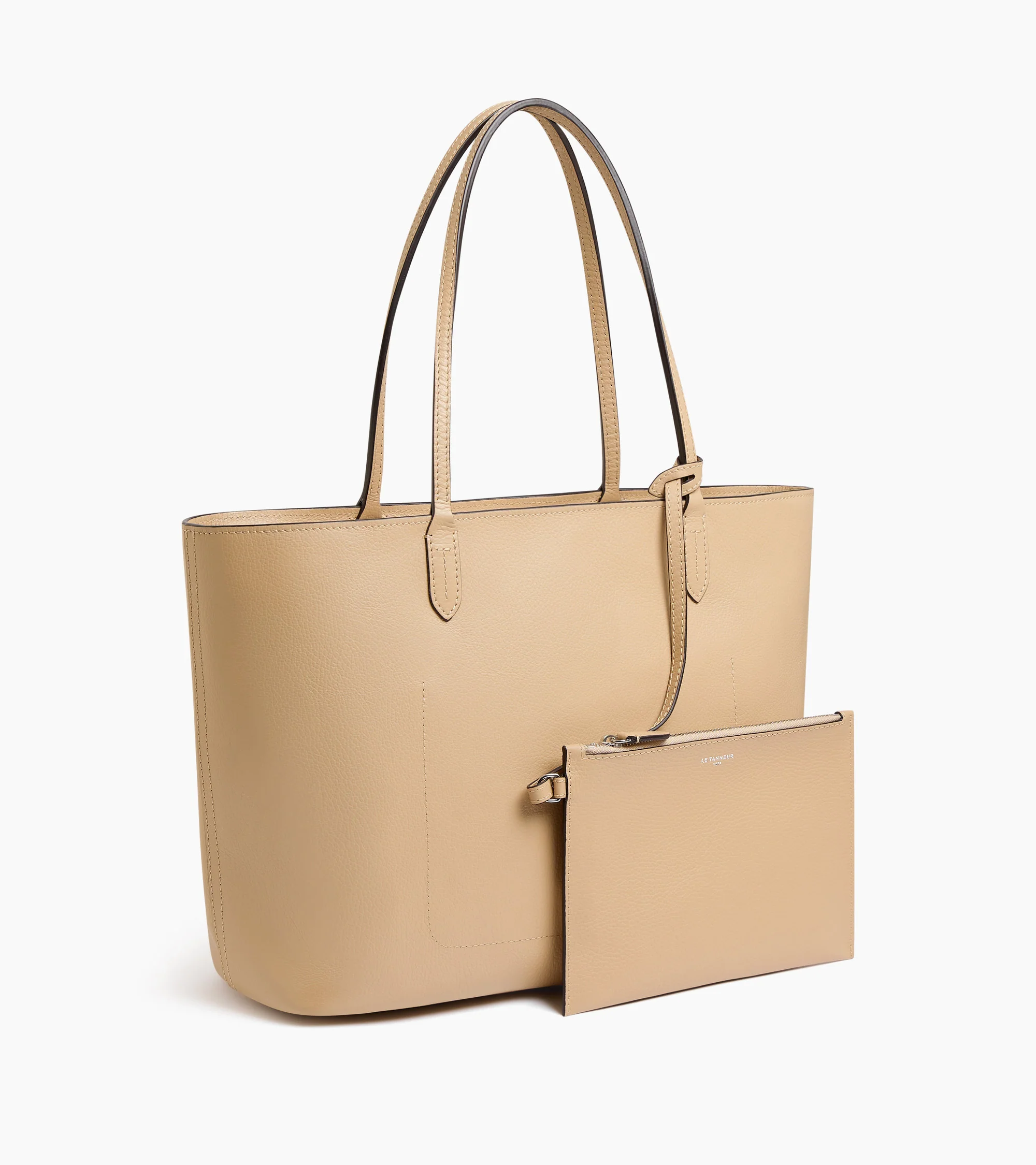 Louise large tote in grained leather - Image 4