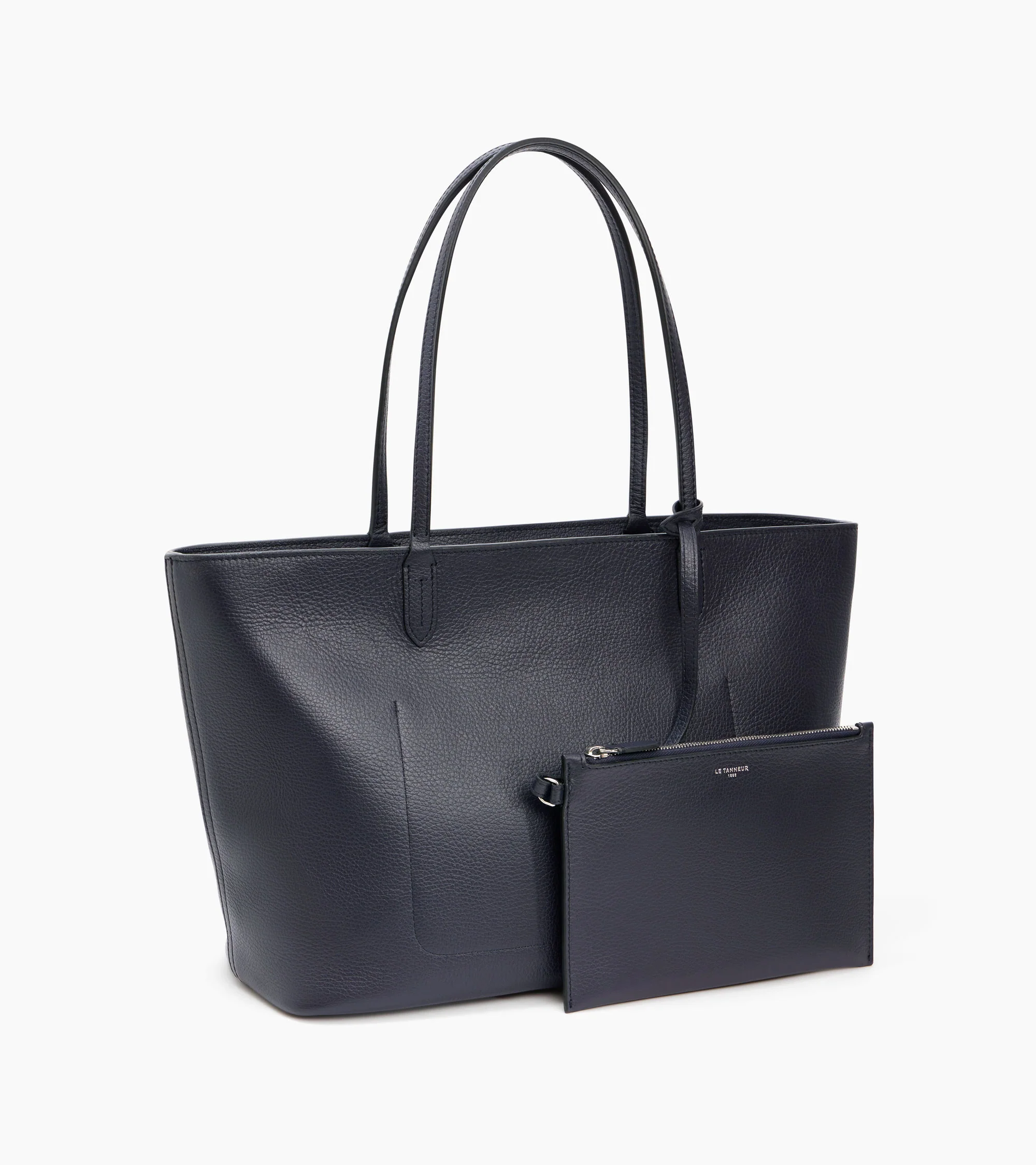 Louise large tote in grained leather - Image 4