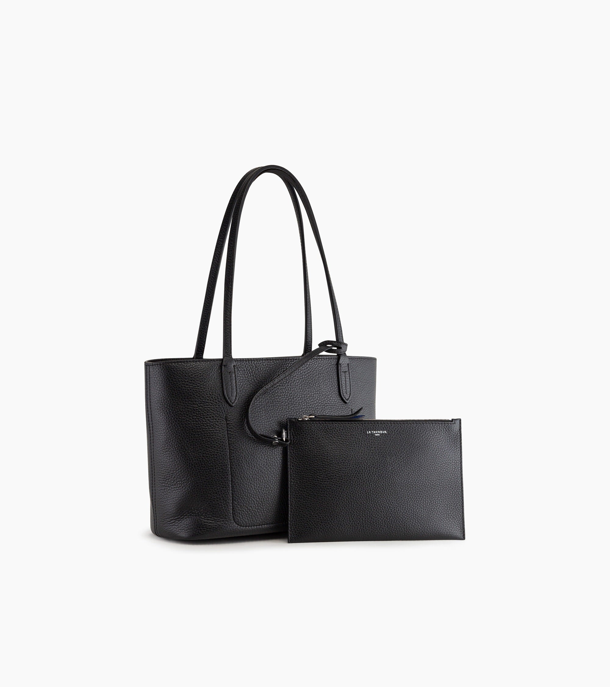 Louise small tote bag in grained leather - Image 3