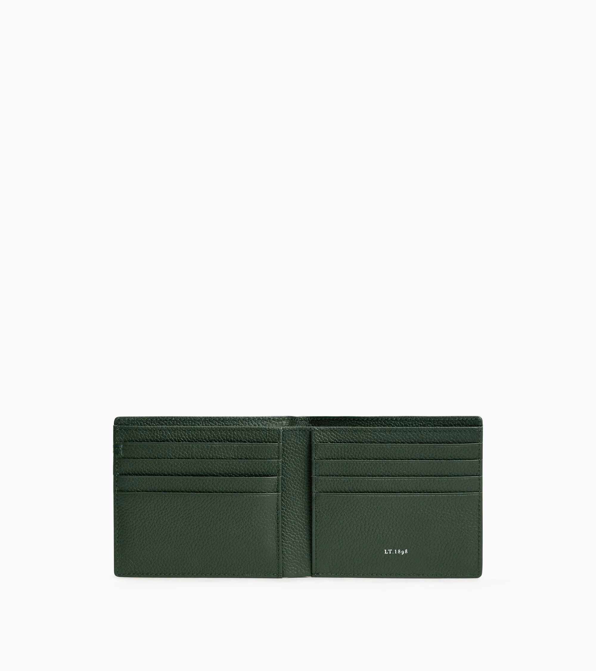 Lucien horizontal card holder in grained leather - Image 3