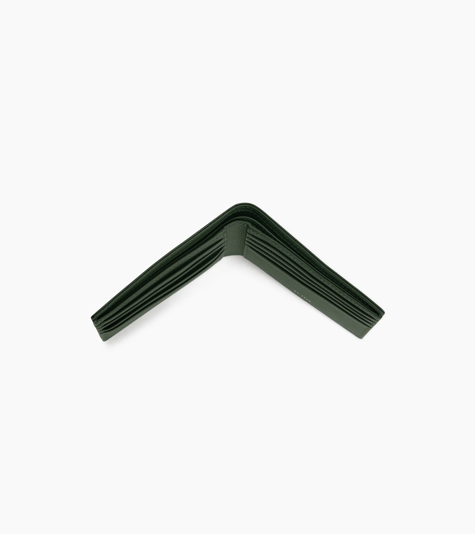 Lucien horizontal card holder in grained leather - Image 5