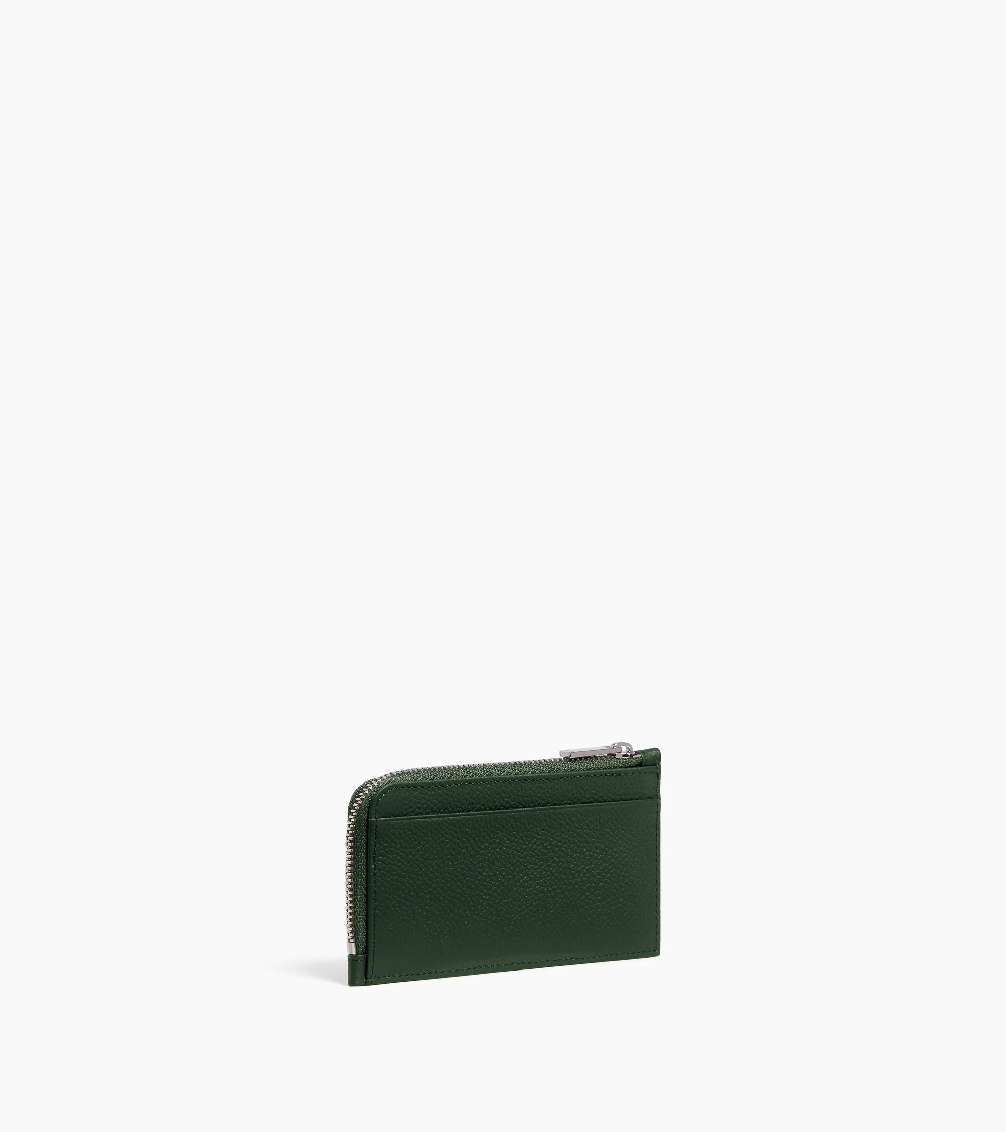 Lucien large zipped card holder in grained leather - Image 4