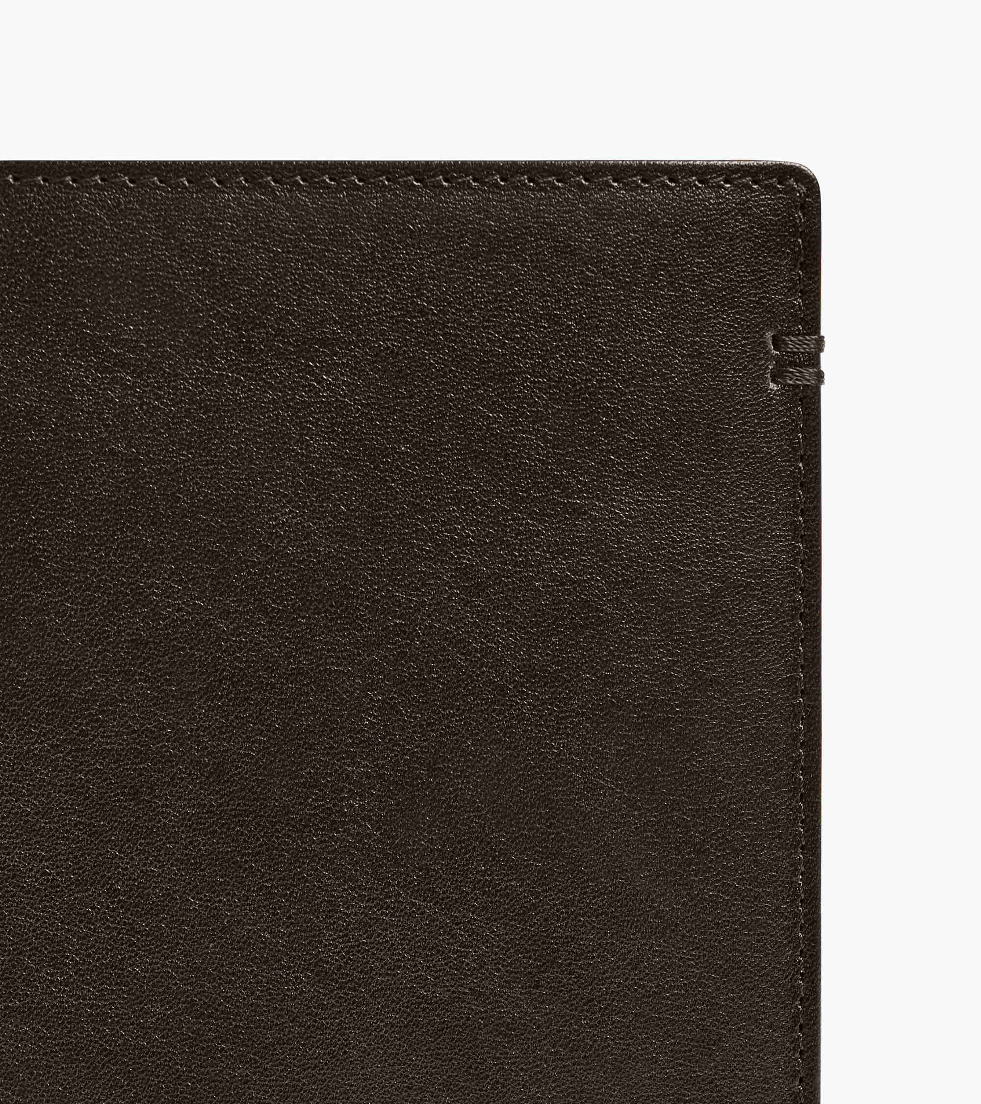 Lucien medium vertical two-fold zipped wallet in oiled leather - Image 2