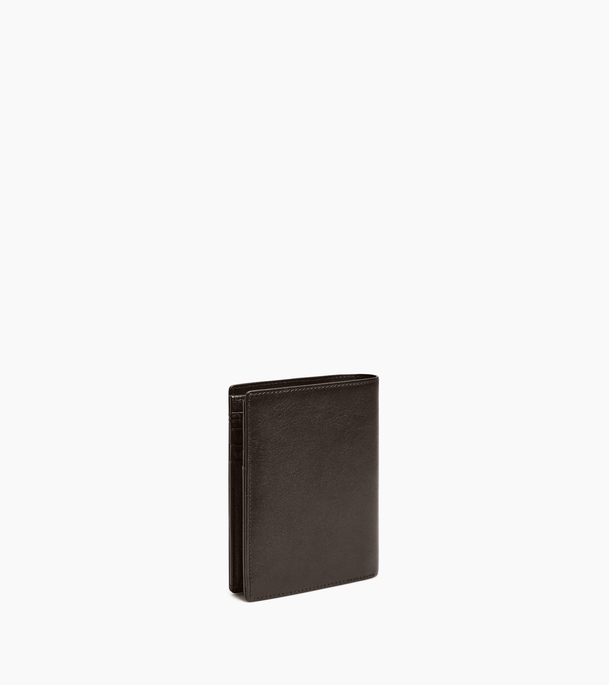 Lucien medium vertical two-fold zipped wallet in oiled leather - Image 5