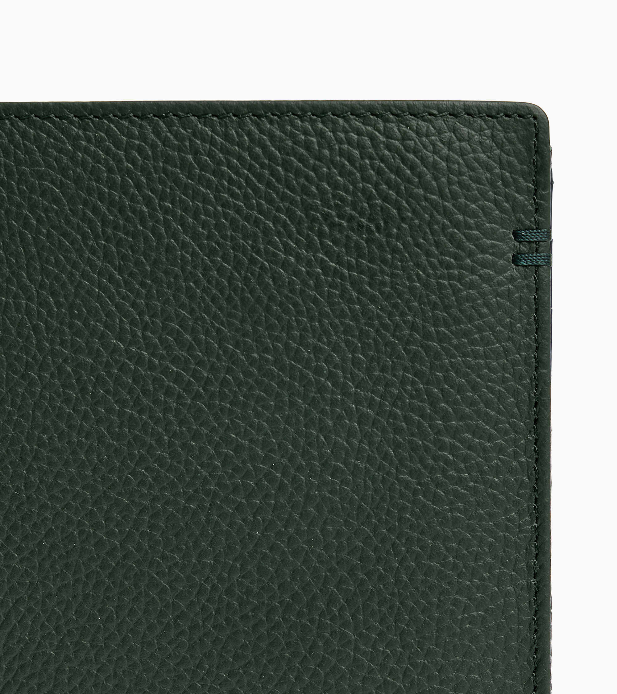 Lucien small vertical two-fold zipped wallet in grained leather - Image 2