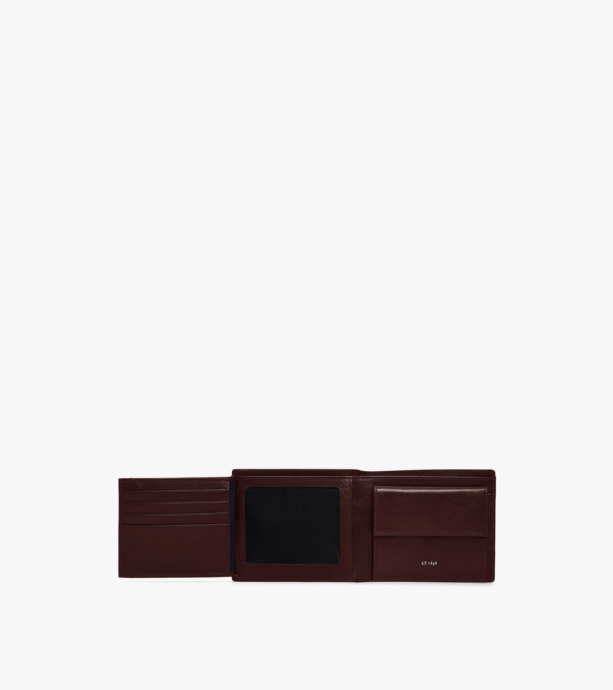 Lucien two-fold wallet with flap in oiled leather - Image 3