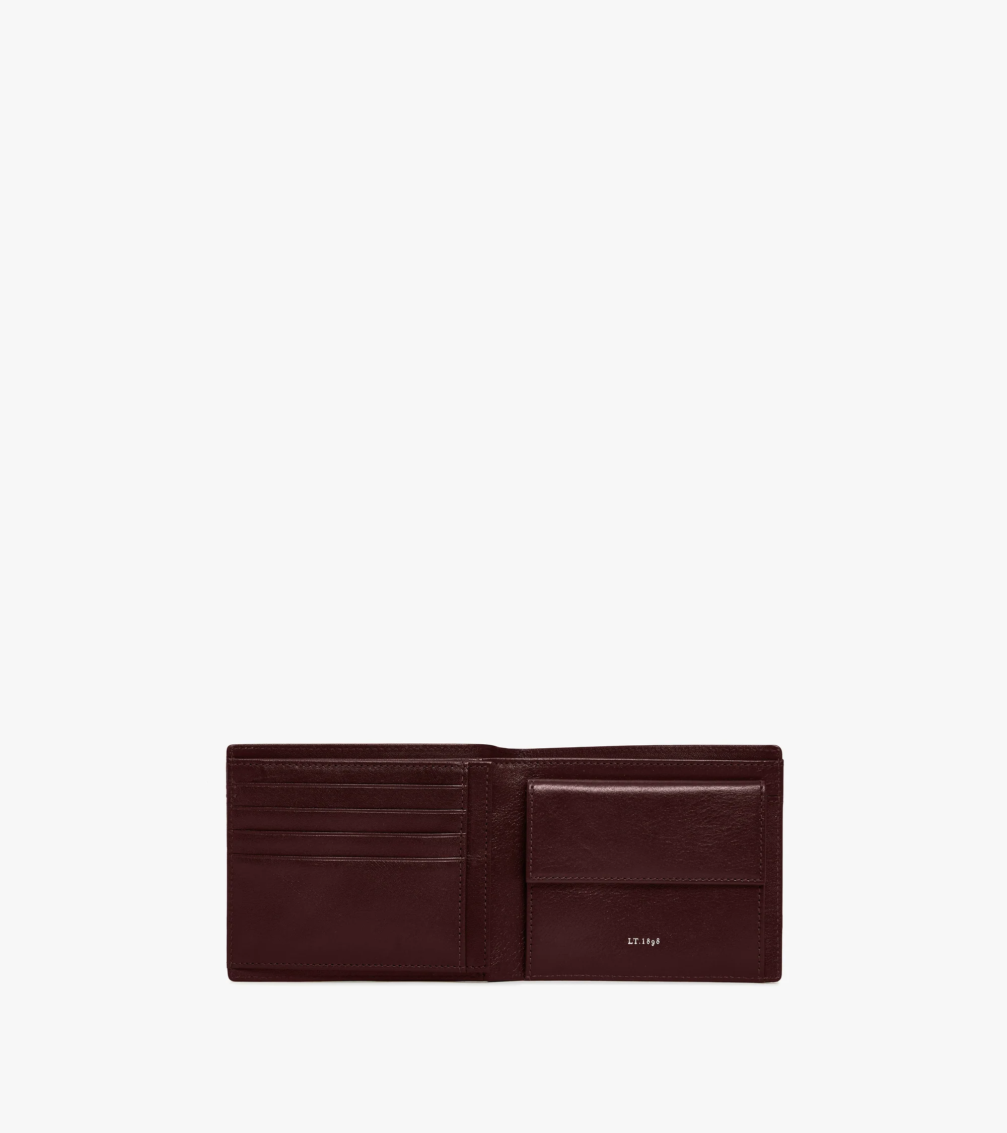 Lucien two-fold wallet with flap in oiled leather - Image 4