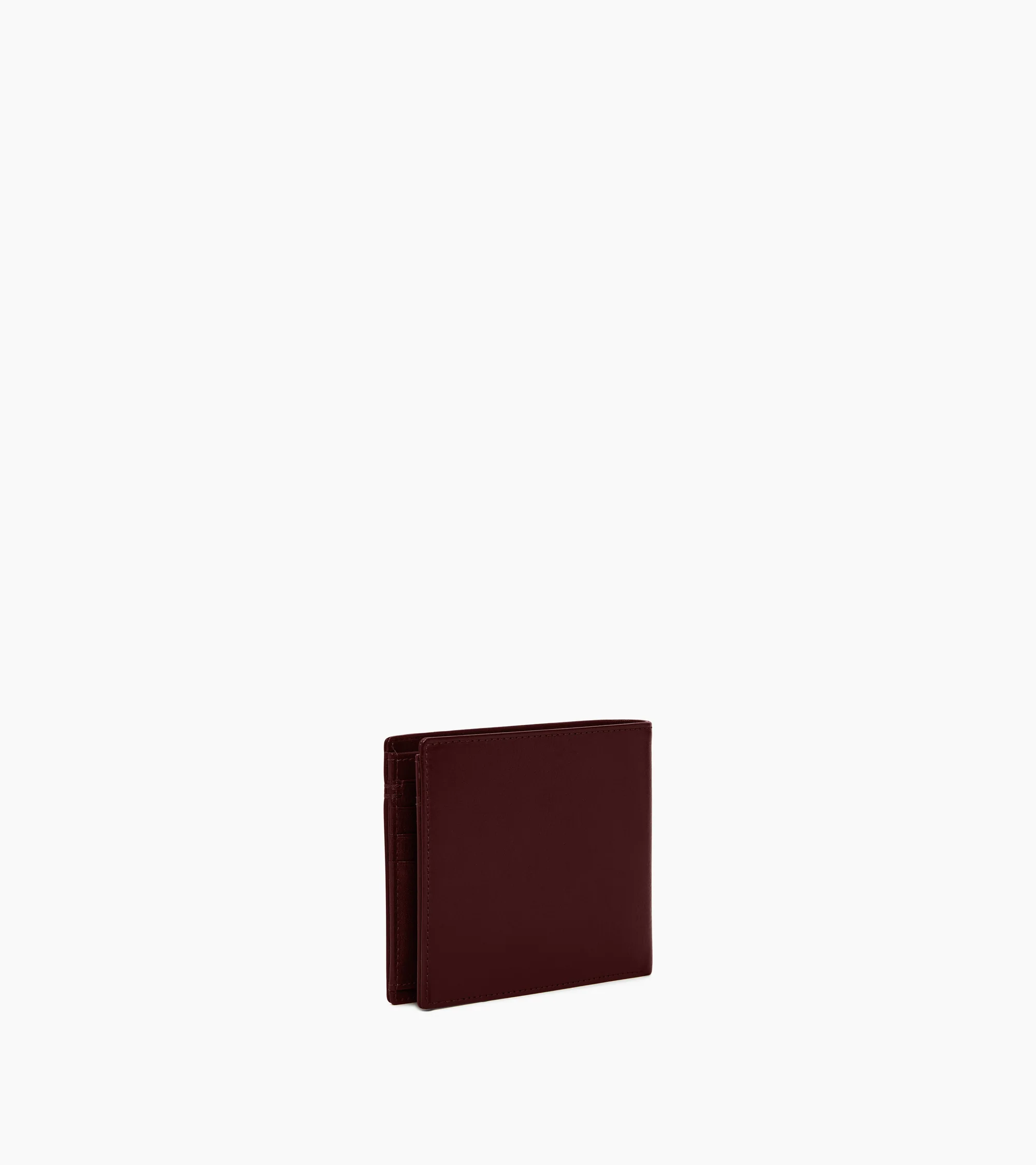 Lucien two-fold wallet with flap in oiled leather - Image 6