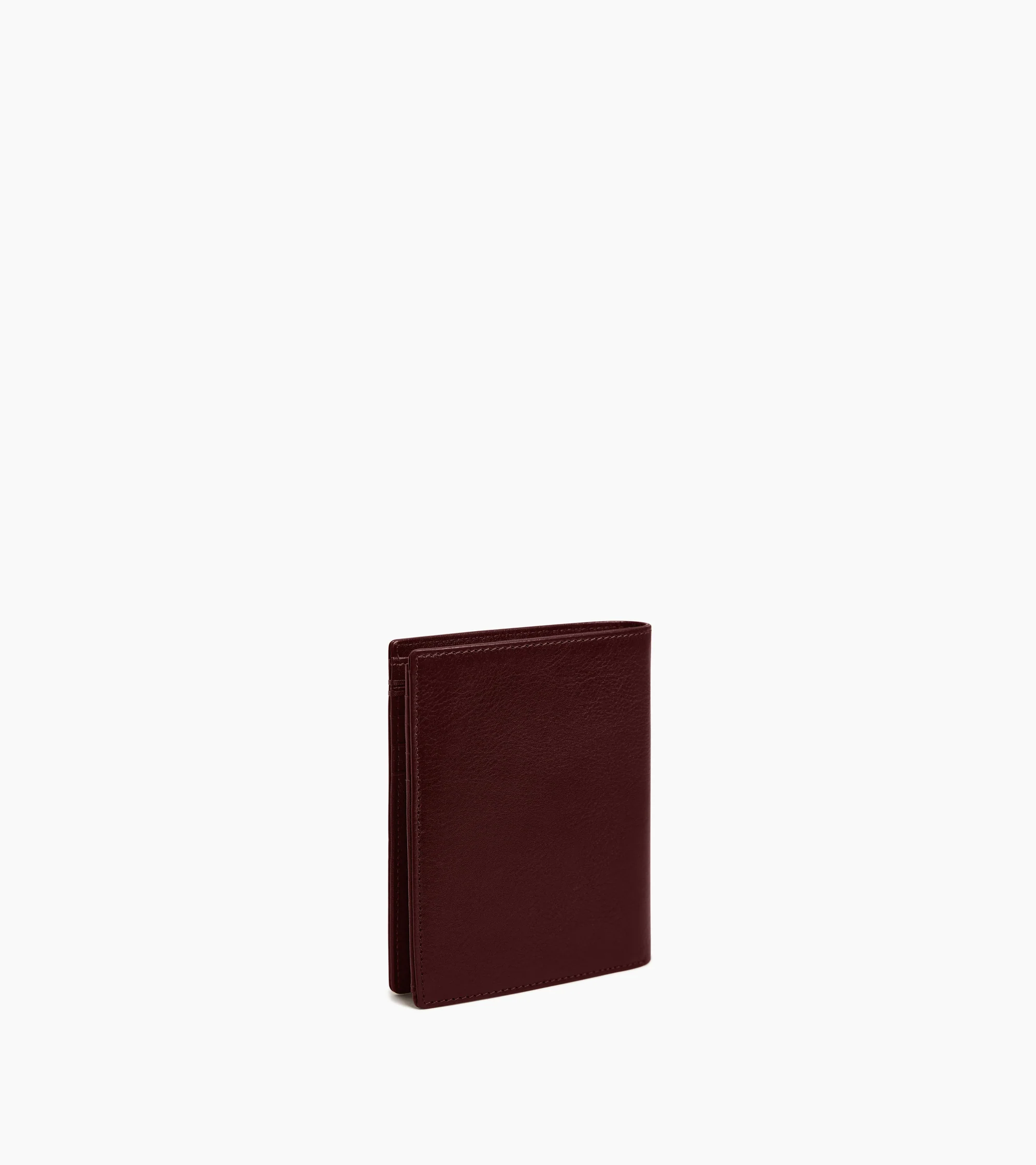 Lucien vertical zipped wallet in oiled leather - Image 4