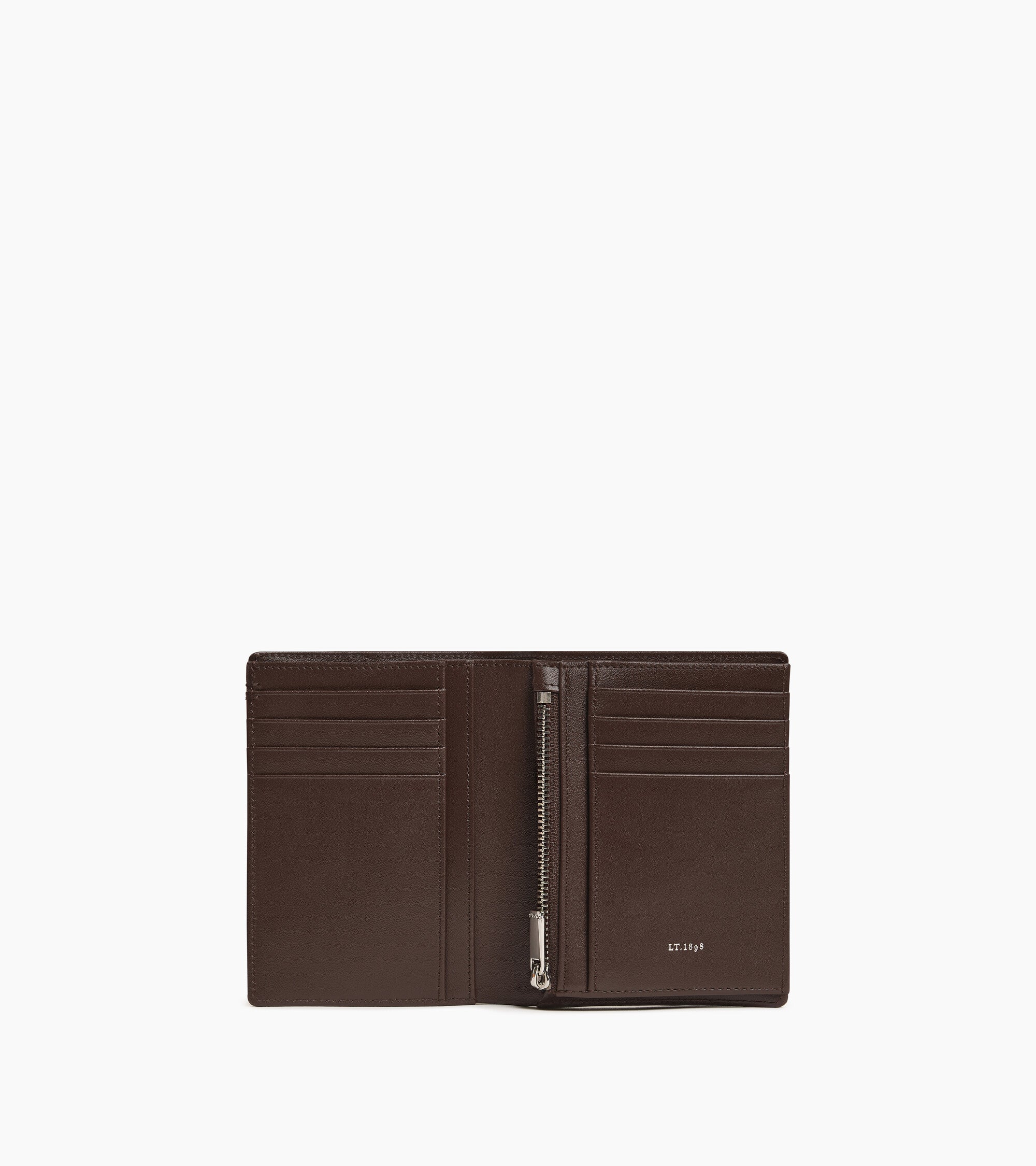 Lucien vertical zipped wallet signature T leather - Image 3