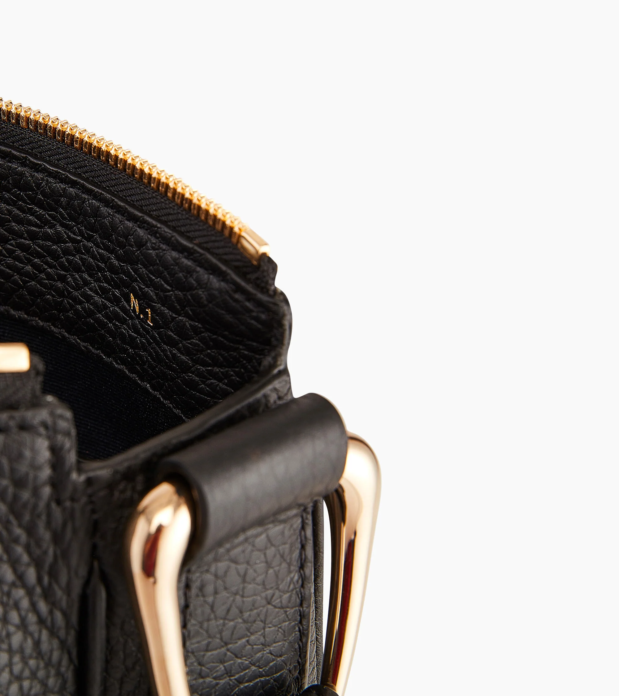 Medium-sized hobo bag Madeleine in grained calfskin leather - Image 3