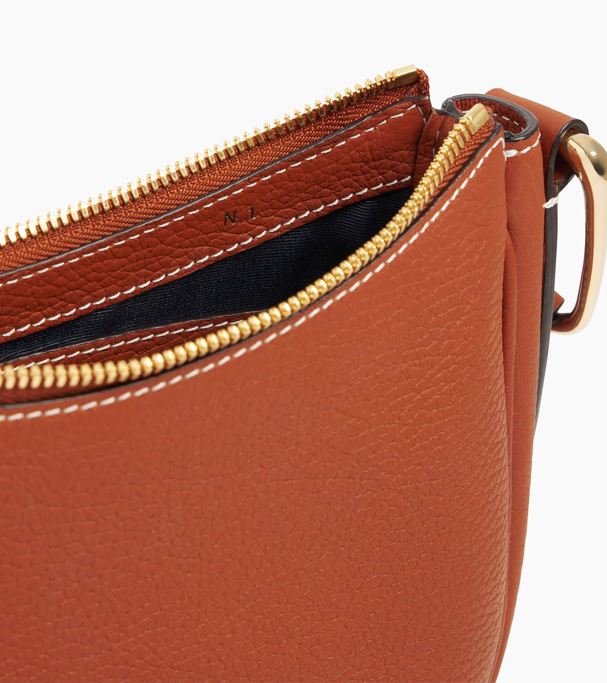 Small shoulder bag Madeleine in grained calfskin leather - Image 3